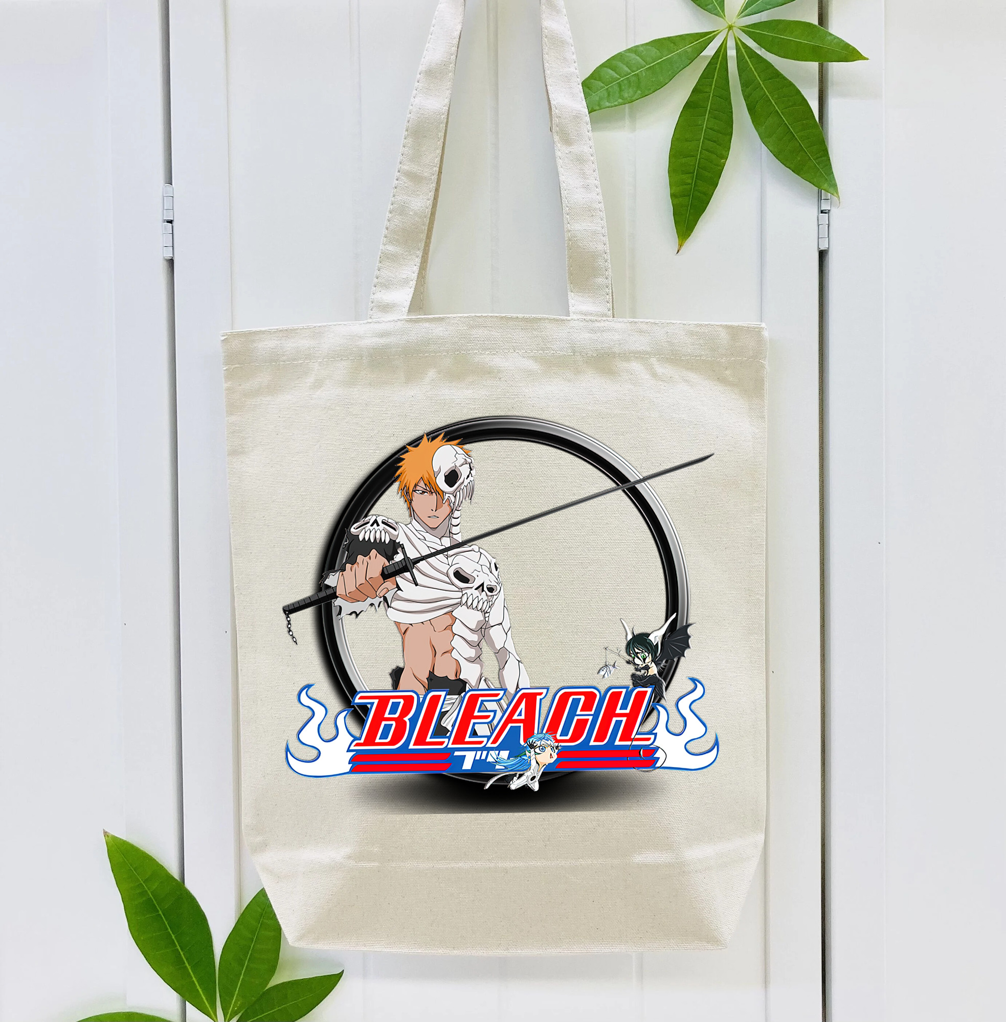 ブリーチ 黒崎一護（くろさき いちご）BLEACH Kurosaki Ichigo 縦型キャンバス生地手提げバッグ　トートバッグ