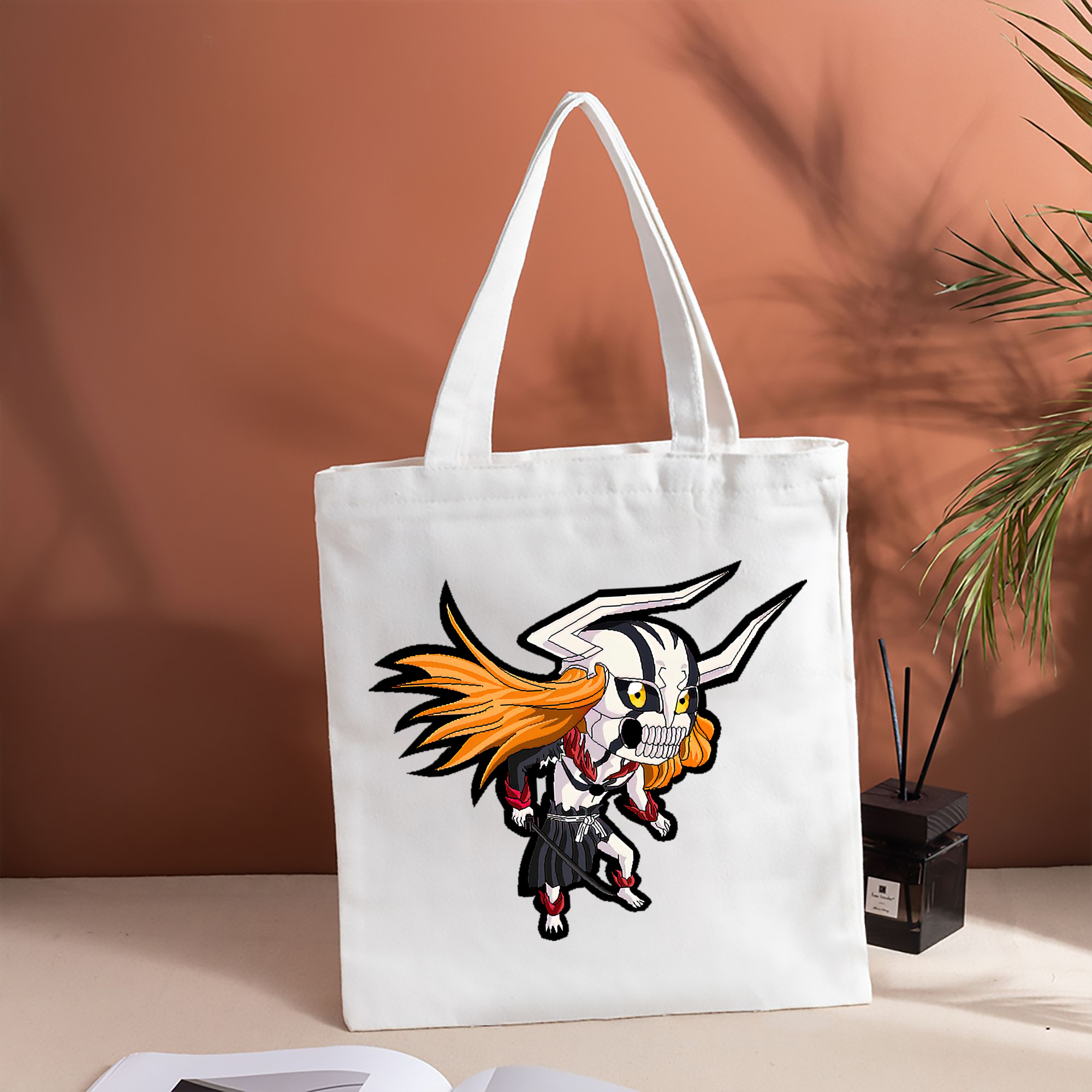 ブリーチ 黒崎一護（くろさき いちご）BLEACH Kurosaki Ichigo 縦型キャンバス生地手提げバッグ　トートバッグ