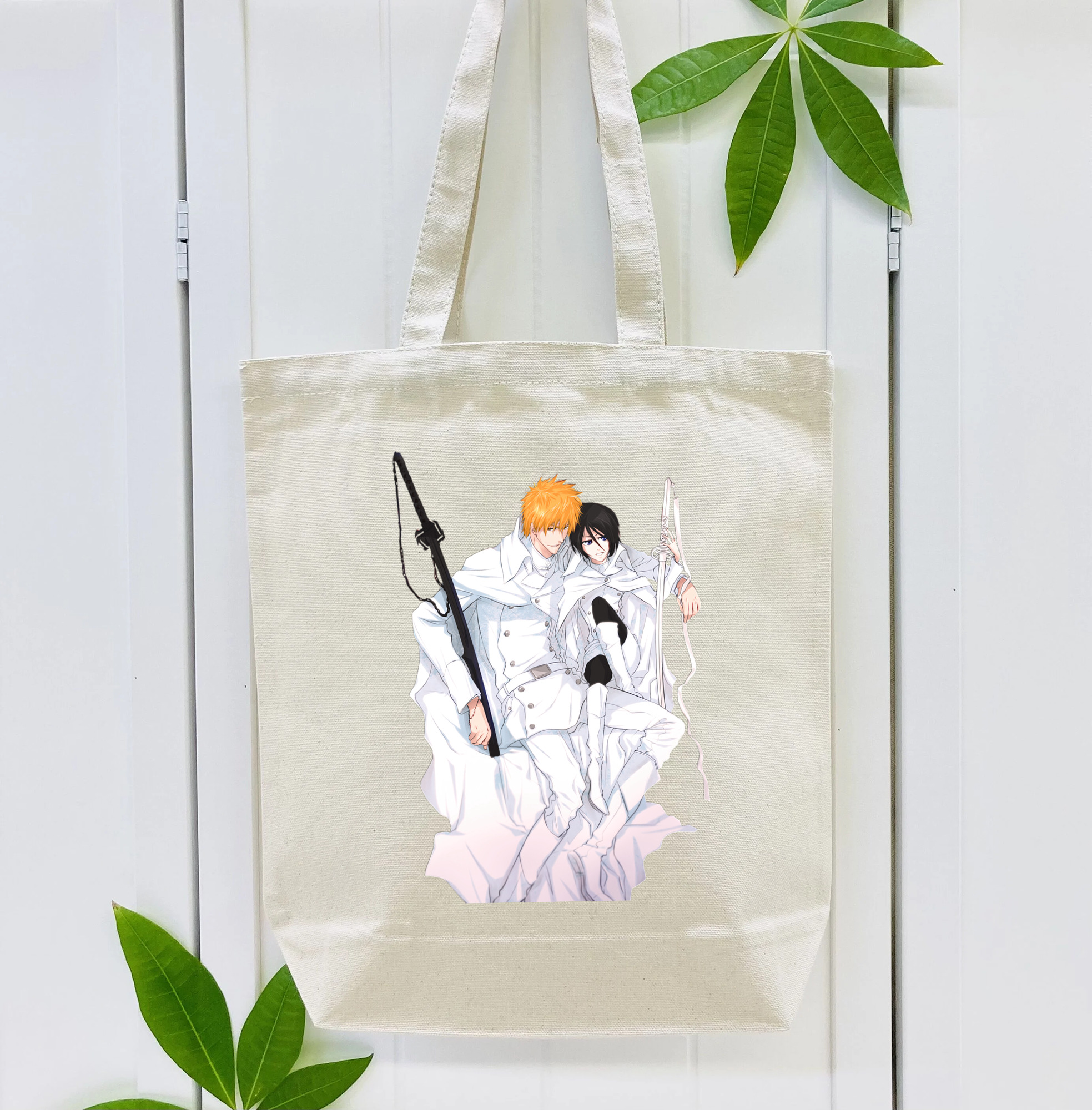 ブリーチ 黒崎一護（くろさき いちご）BLEACH Kurosaki Ichigo 縦型キャンバス生地手提げバッグ　トートバッグ