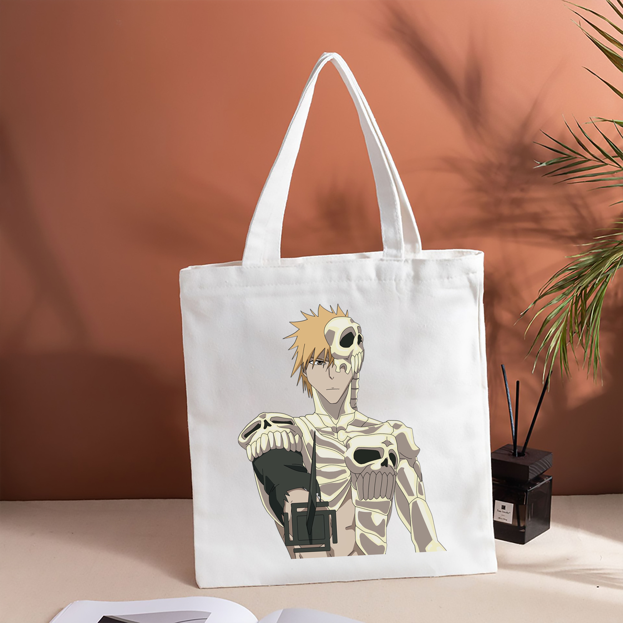 ブリーチ 黒崎一護（くろさき いちご）BLEACH Kurosaki Ichigo 縦型キャンバス生地手提げバッグ　トートバッグ