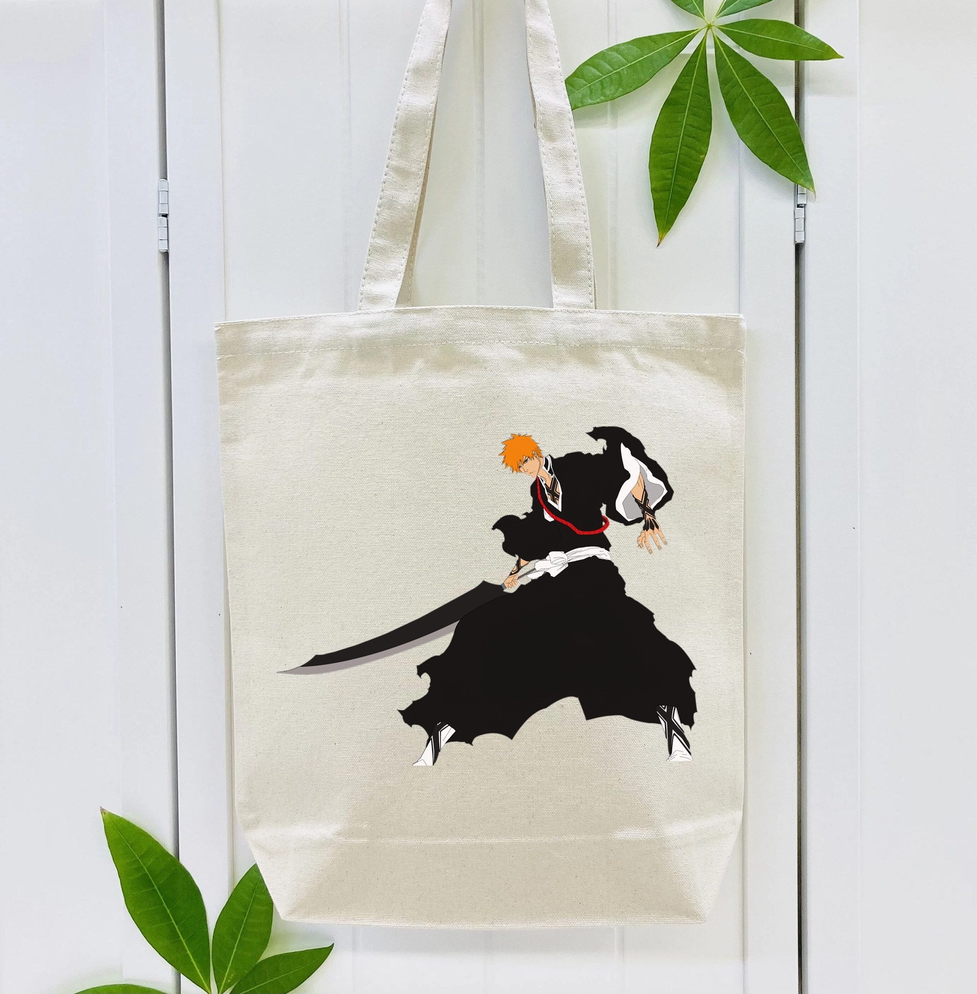 ブリーチ 黒崎一護（くろさき いちご）BLEACH Kurosaki Ichigo 縦型キャンバス生地手提げバッグ　トートバッグ