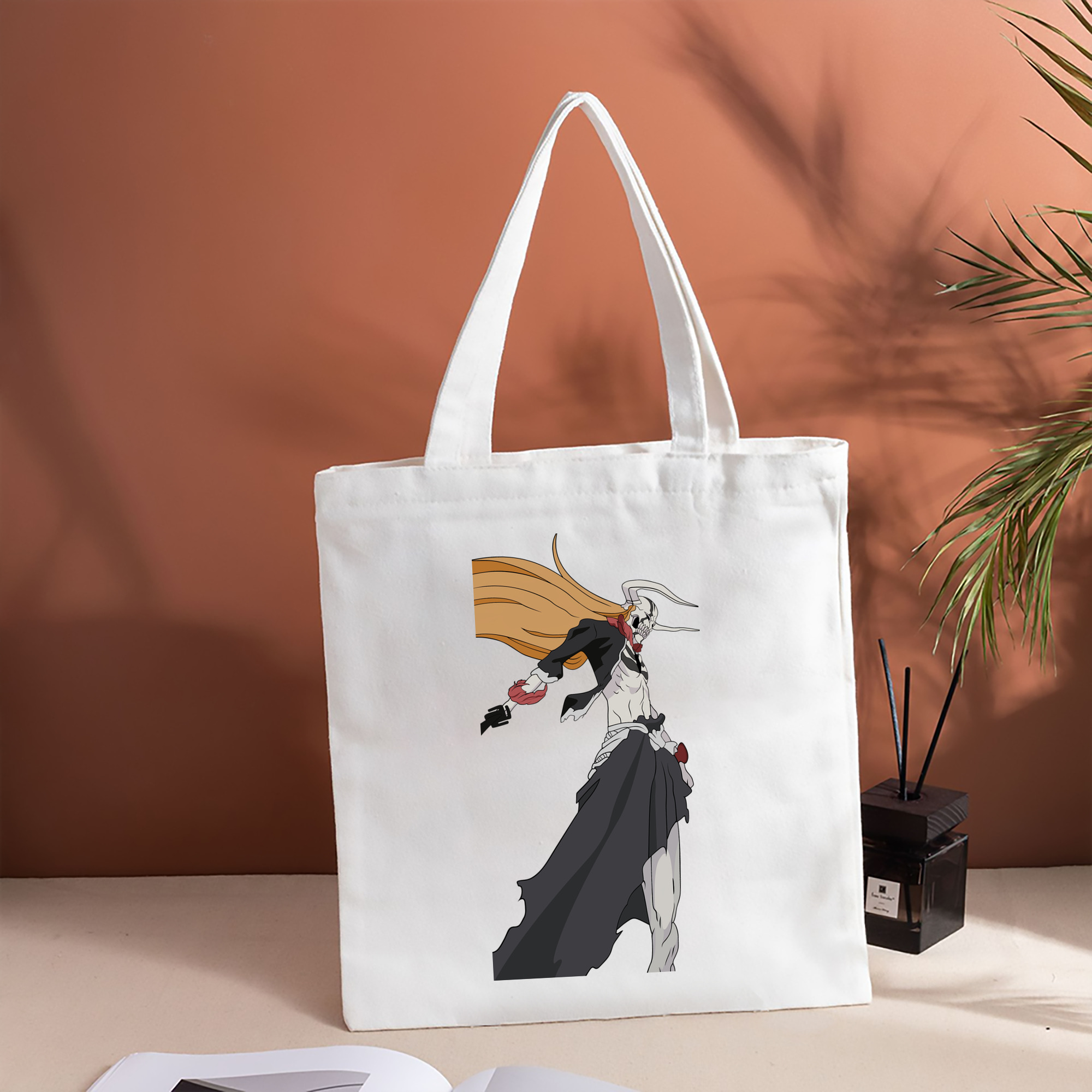 ブリーチ 黒崎一護（くろさき いちご）BLEACH Kurosaki Ichigo 縦型キャンバス生地手提げバッグ　トートバッグ