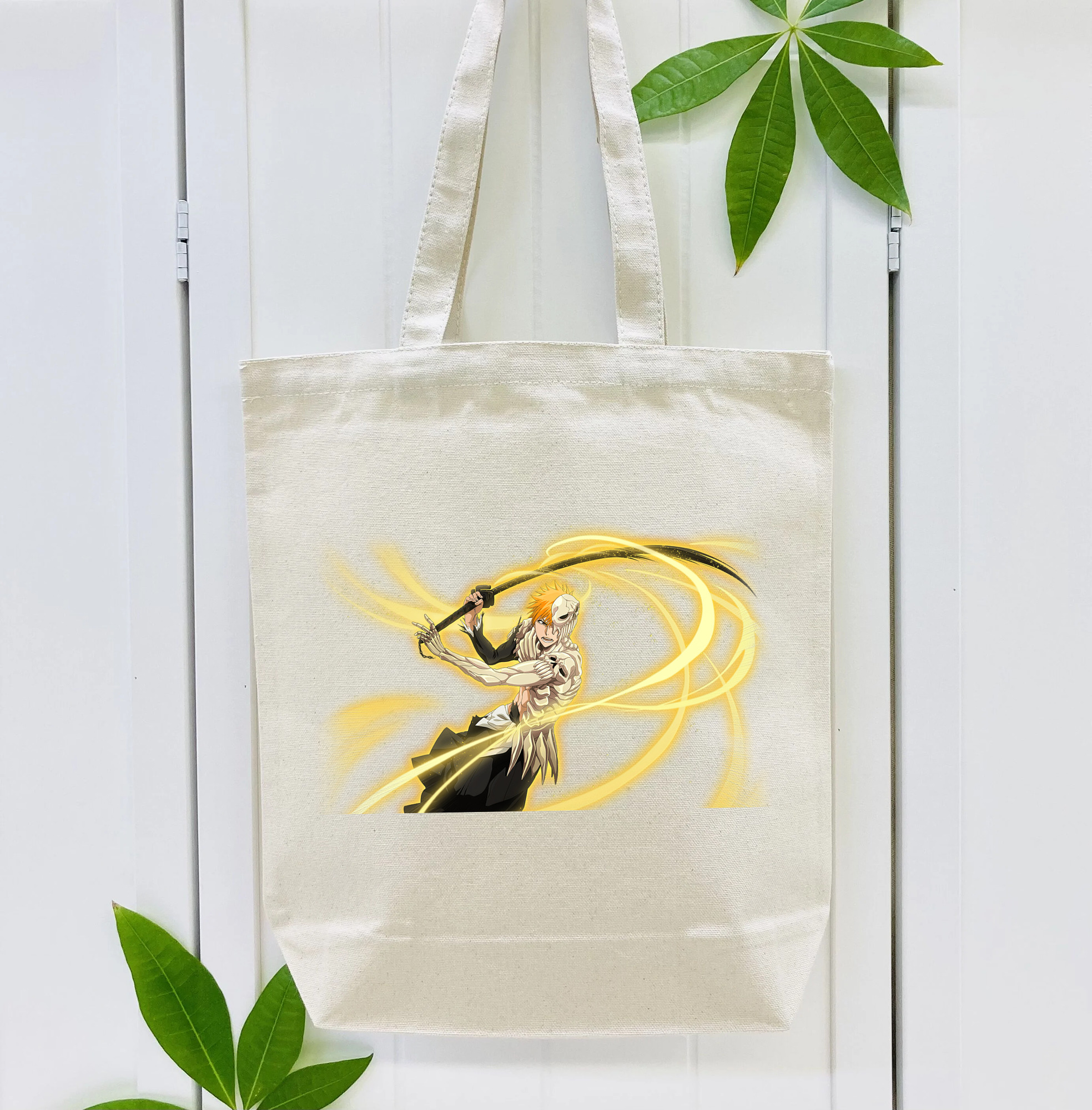 ブリーチ 黒崎一護（くろさき いちご）BLEACH Kurosaki Ichigo 縦型キャンバス生地手提げバッグ　トートバッグ