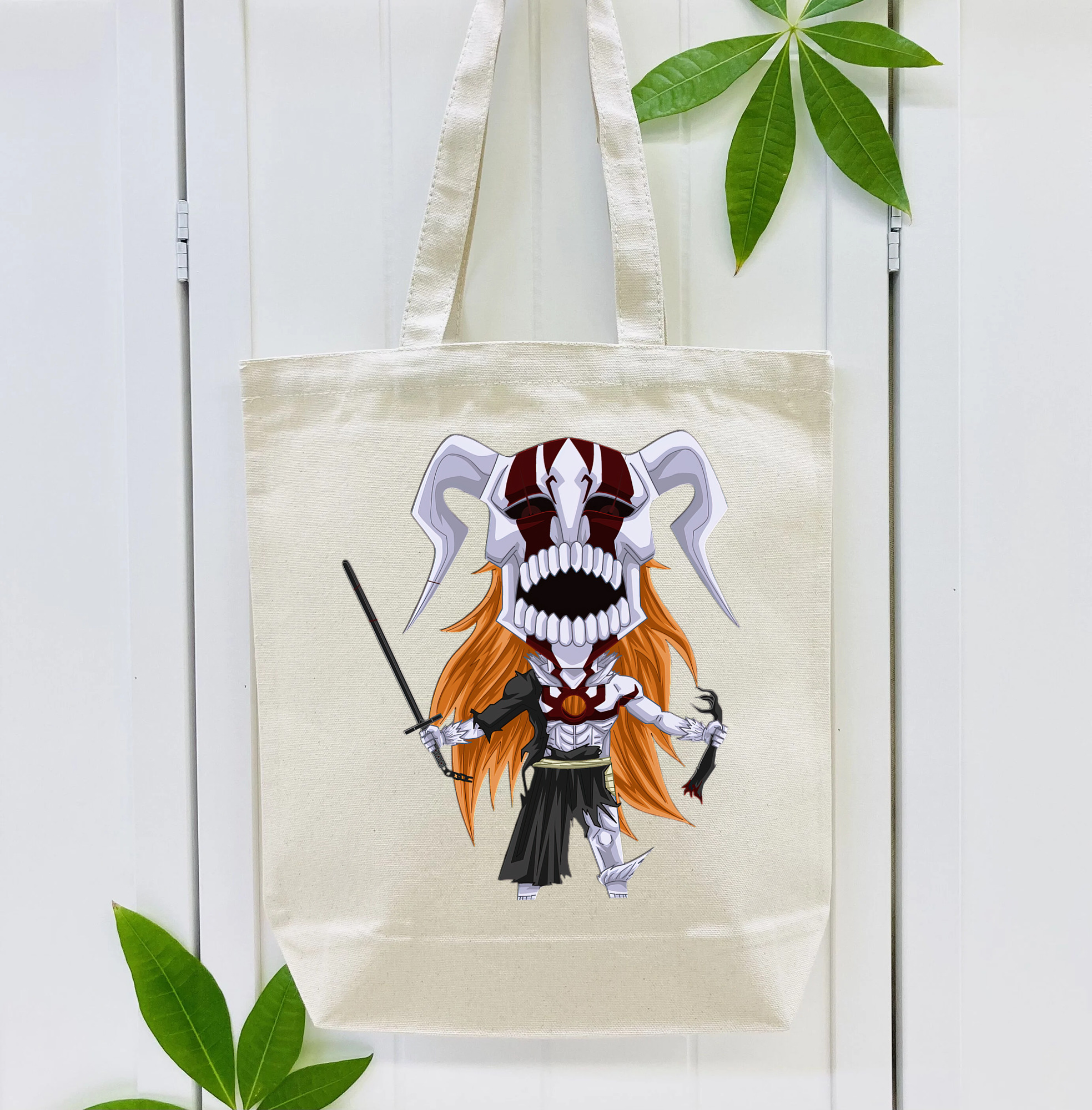 ブリーチ 黒崎一護（くろさき いちご）BLEACH Kurosaki Ichigo 縦型キャンバス生地手提げバッグ　トートバッグ