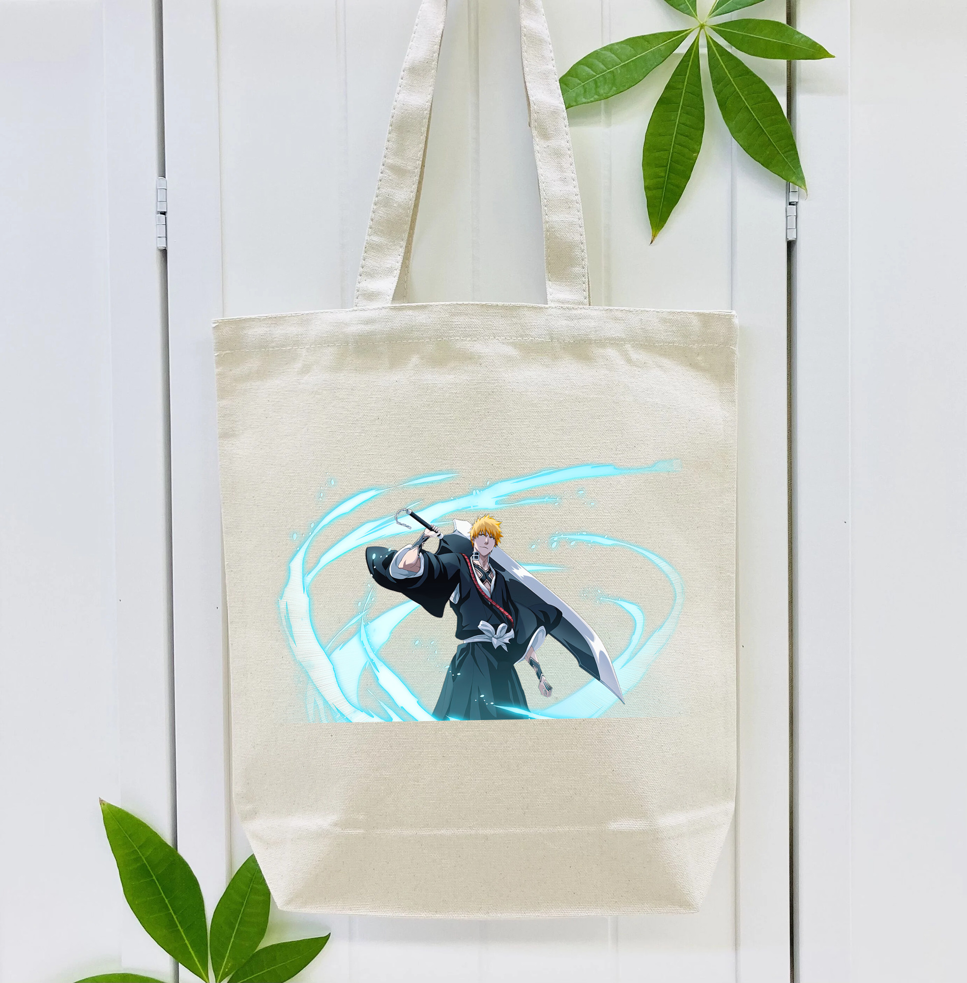 ブリーチ 黒崎一護（くろさき いちご）BLEACH Kurosaki Ichigo 縦型キャンバス生地手提げバッグ　トートバッグ