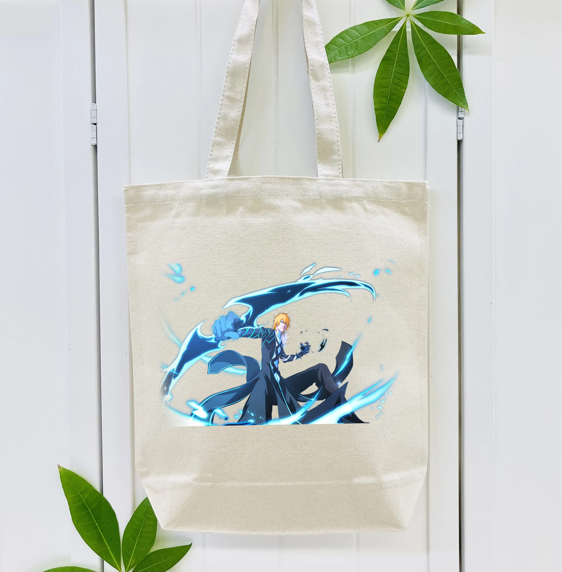 ブリーチ 黒崎一護（くろさき いちご）BLEACH Kurosaki Ichigo 縦型キャンバス生地手提げバッグ　トートバッグ