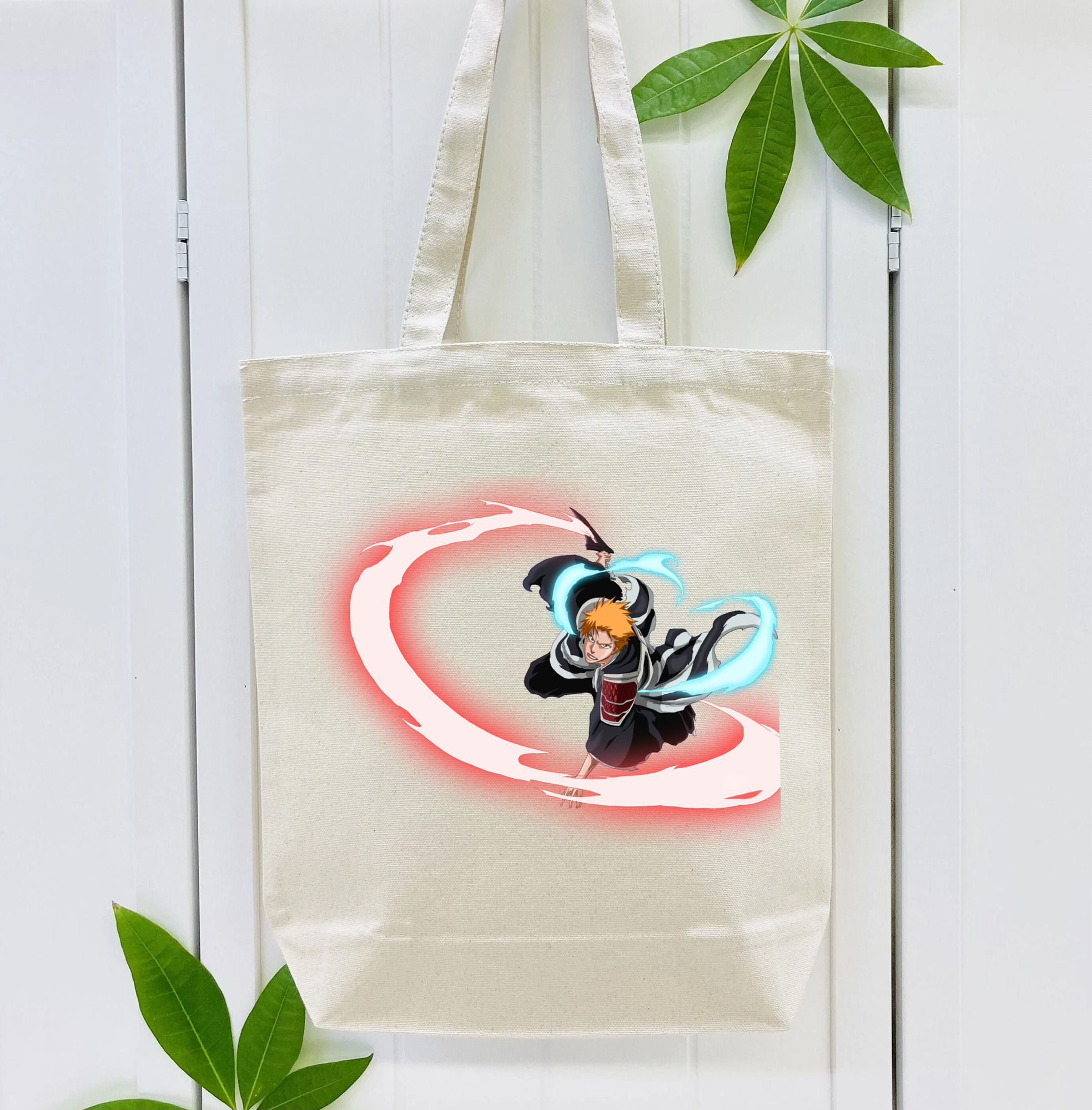 ブリーチ 黒崎一護（くろさき いちご）BLEACH Kurosaki Ichigo 縦型キャンバス生地手提げバッグ　トートバッグ