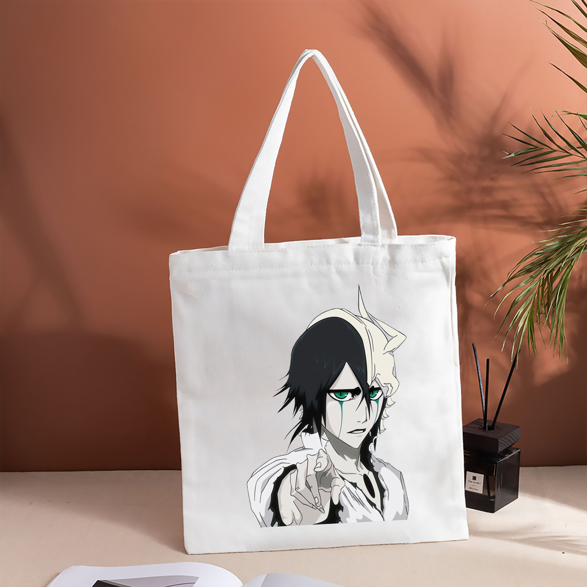 ブリーチ ウルキオラ·シファー BLEACH Ulquiorra cifer 縦型キャンバス生地手提げバッグ　トートバッグ