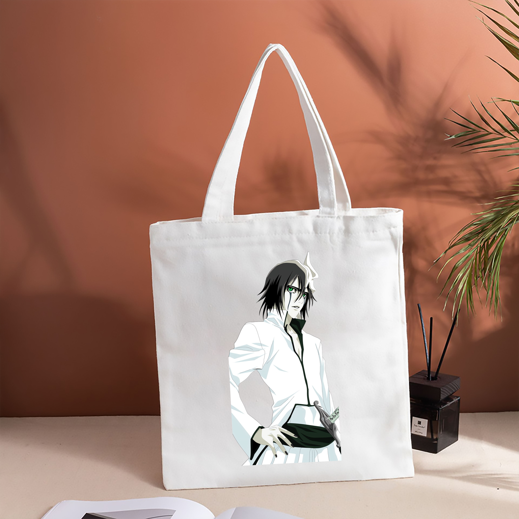 ブリーチ ウルキオラ·シファー BLEACH Ulquiorra cifer 縦型キャンバス生地手提げバッグ　トートバッグ
