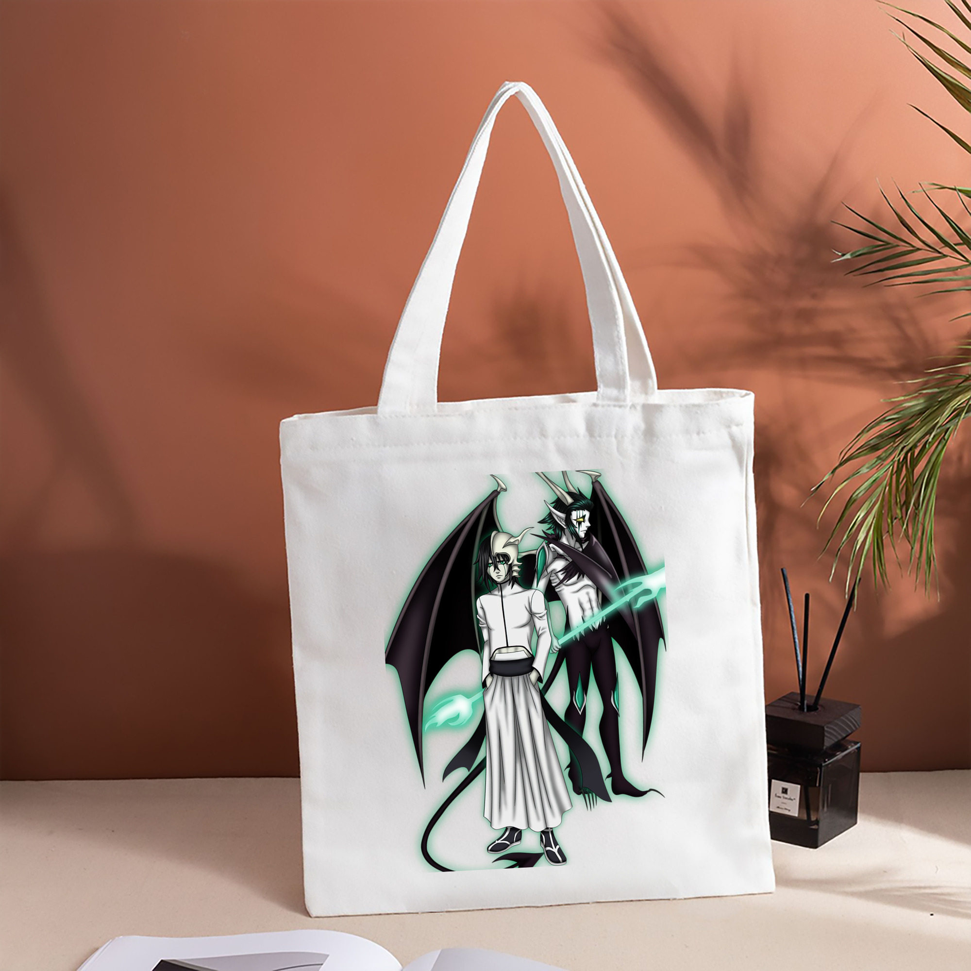 ブリーチ ウルキオラ·シファー BLEACH Ulquiorra cifer 縦型キャンバス生地手提げバッグ　トートバッグ
