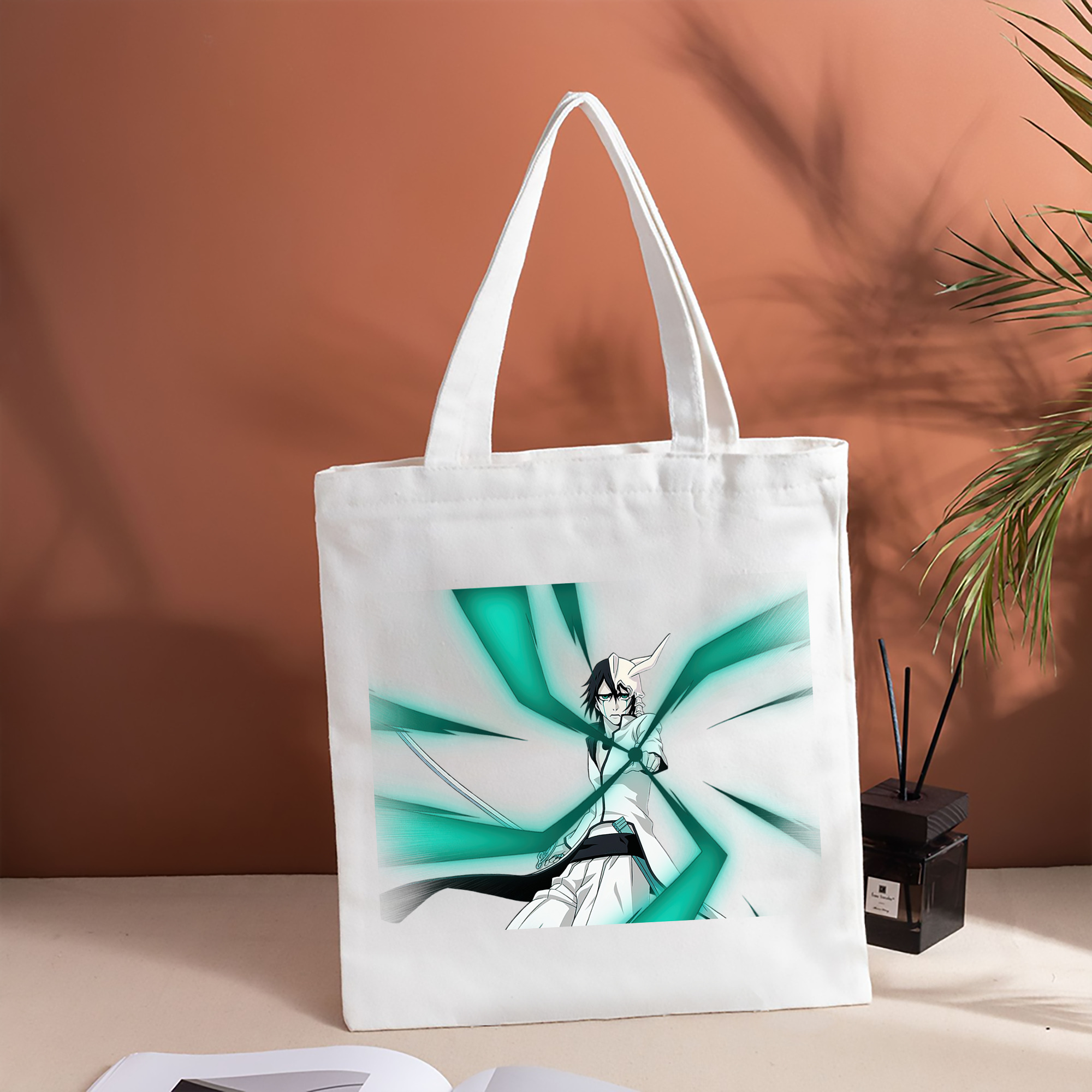 ブリーチ ウルキオラ·シファー BLEACH Ulquiorra cifer 縦型キャンバス生地手提げバッグ　トートバッグ