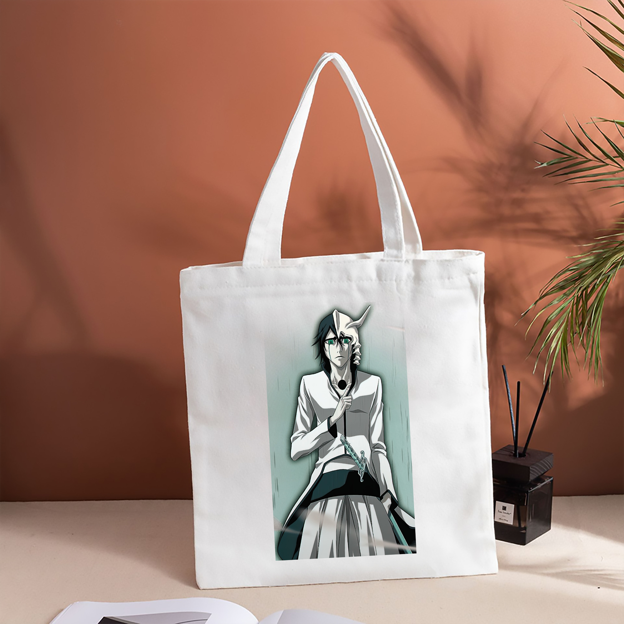 ブリーチ ウルキオラ·シファー BLEACH Ulquiorra cifer 縦型キャンバス生地手提げバッグ　トートバッグ