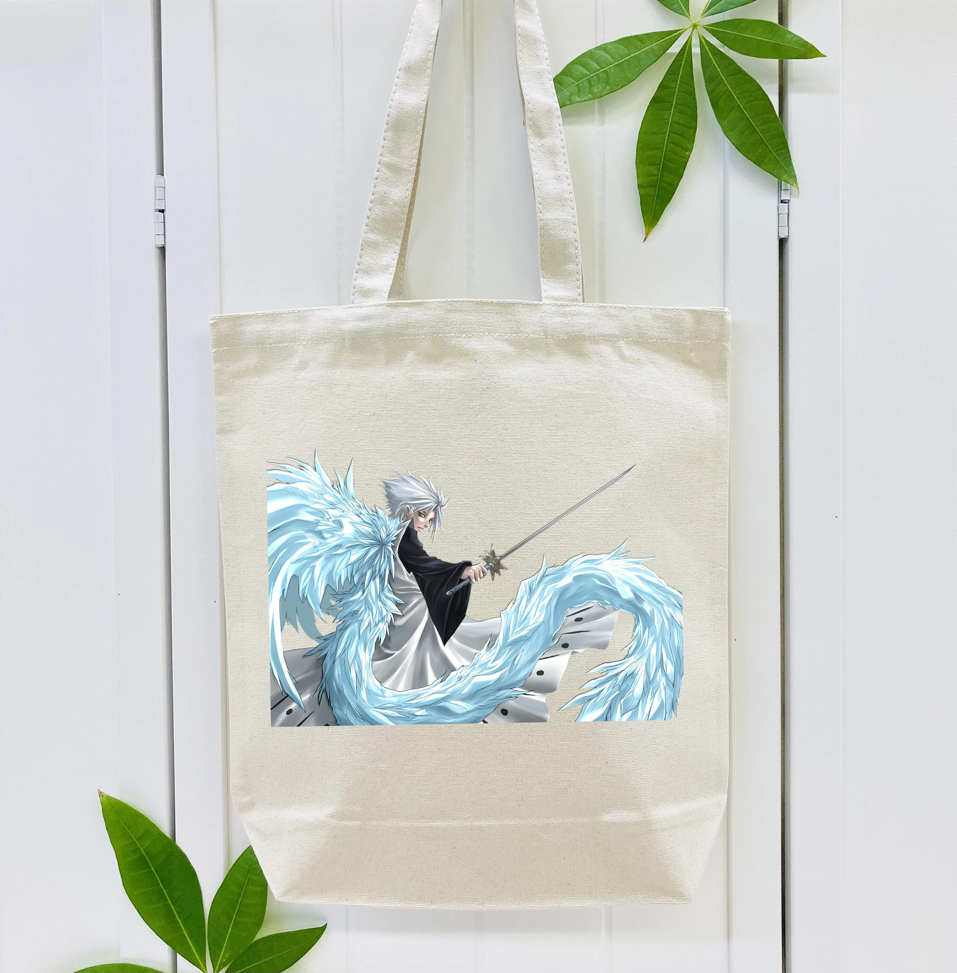 ブリーチ 日番谷冬獅郎（ひつがや とうしろう） BLEACH Hitsugaya Toushirou 縦型キャンバス生地手提げバッグ　トートバッグ