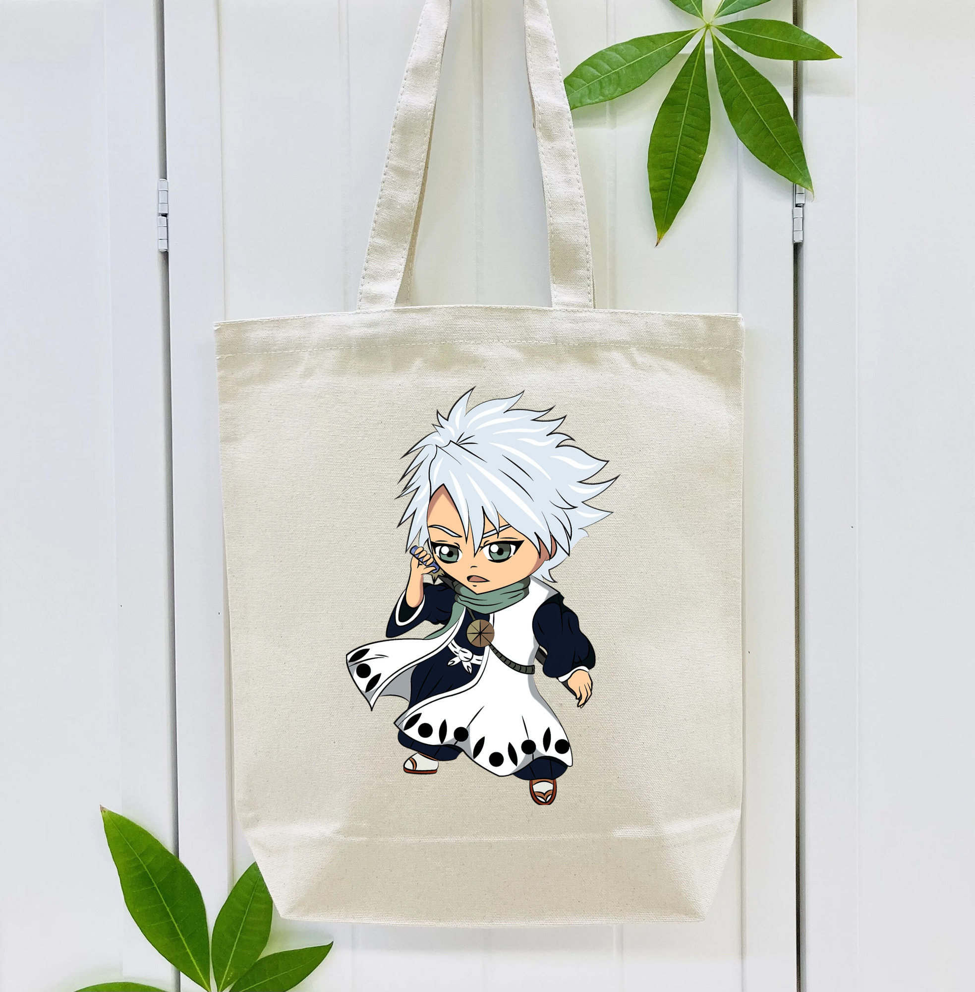 ブリーチ 日番谷冬獅郎（ひつがや とうしろう） BLEACH Hitsugaya Toushirou 縦型キャンバス生地手提げバッグ　トートバッグ
