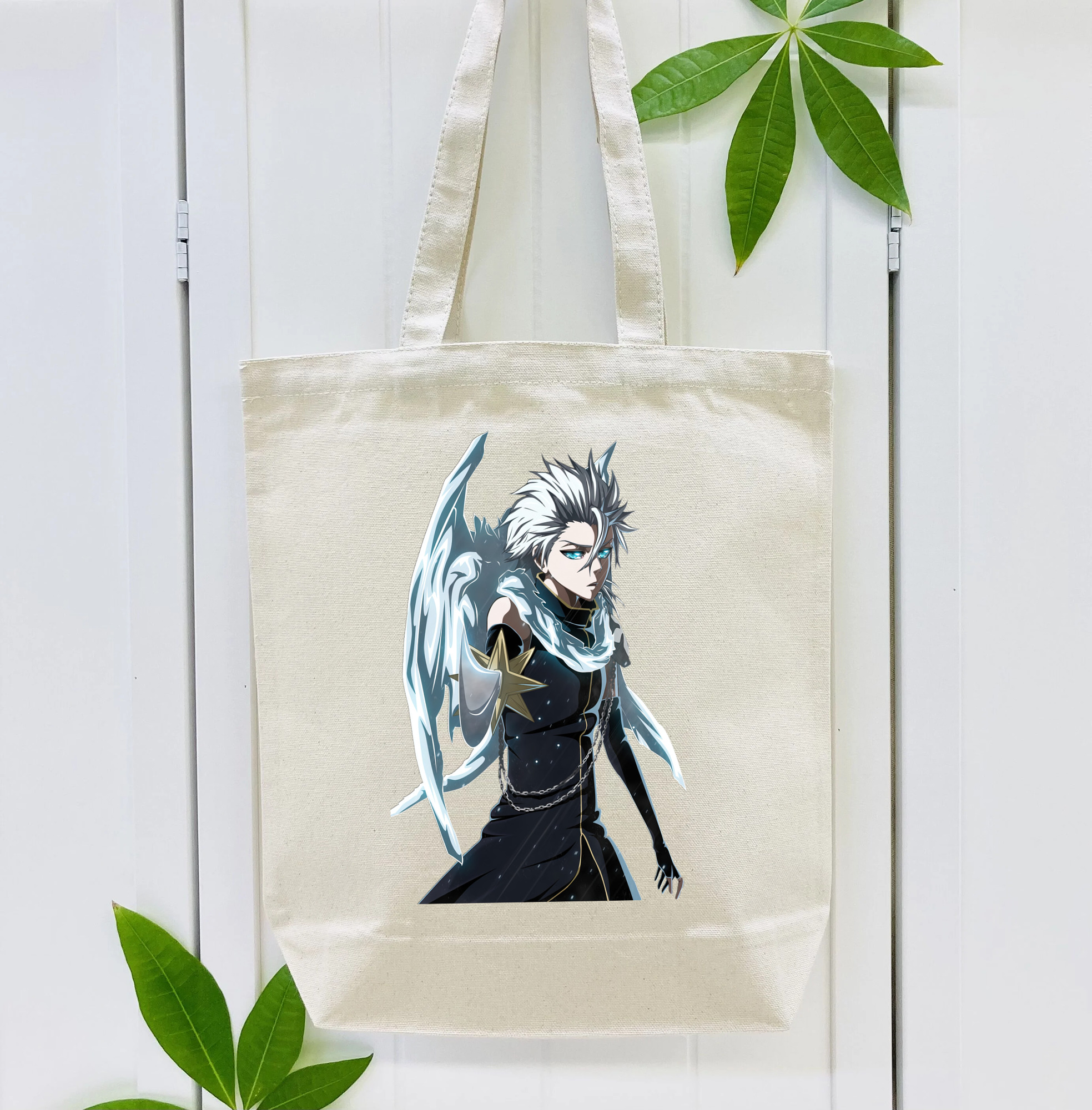 ブリーチ 日番谷冬獅郎（ひつがや とうしろう） BLEACH Hitsugaya Toushirou 縦型キャンバス生地手提げバッグ　トートバッグ