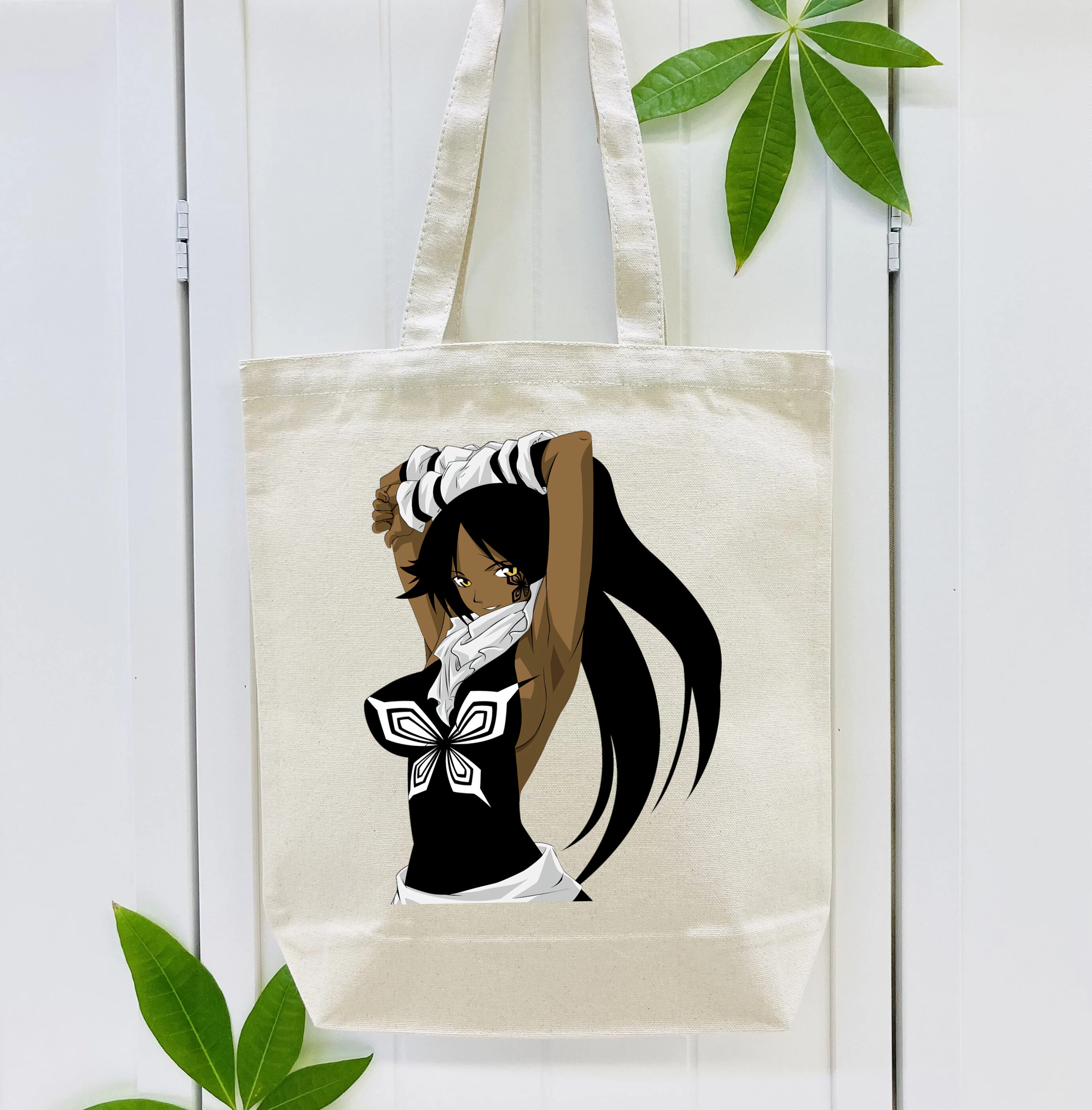 ブリーチ 四楓院 夜一（しほういん よるいち） BLEACH Shihouin Yoruichi 縦型キャンバス生地手提げバッグ　トートバッグ