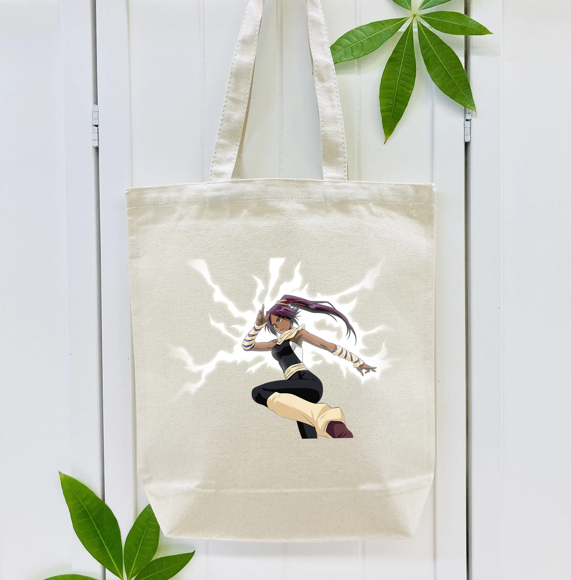 ブリーチ 四楓院 夜一（しほういん よるいち） BLEACH Shihouin Yoruichi 縦型キャンバス生地手提げバッグ　トートバッグ