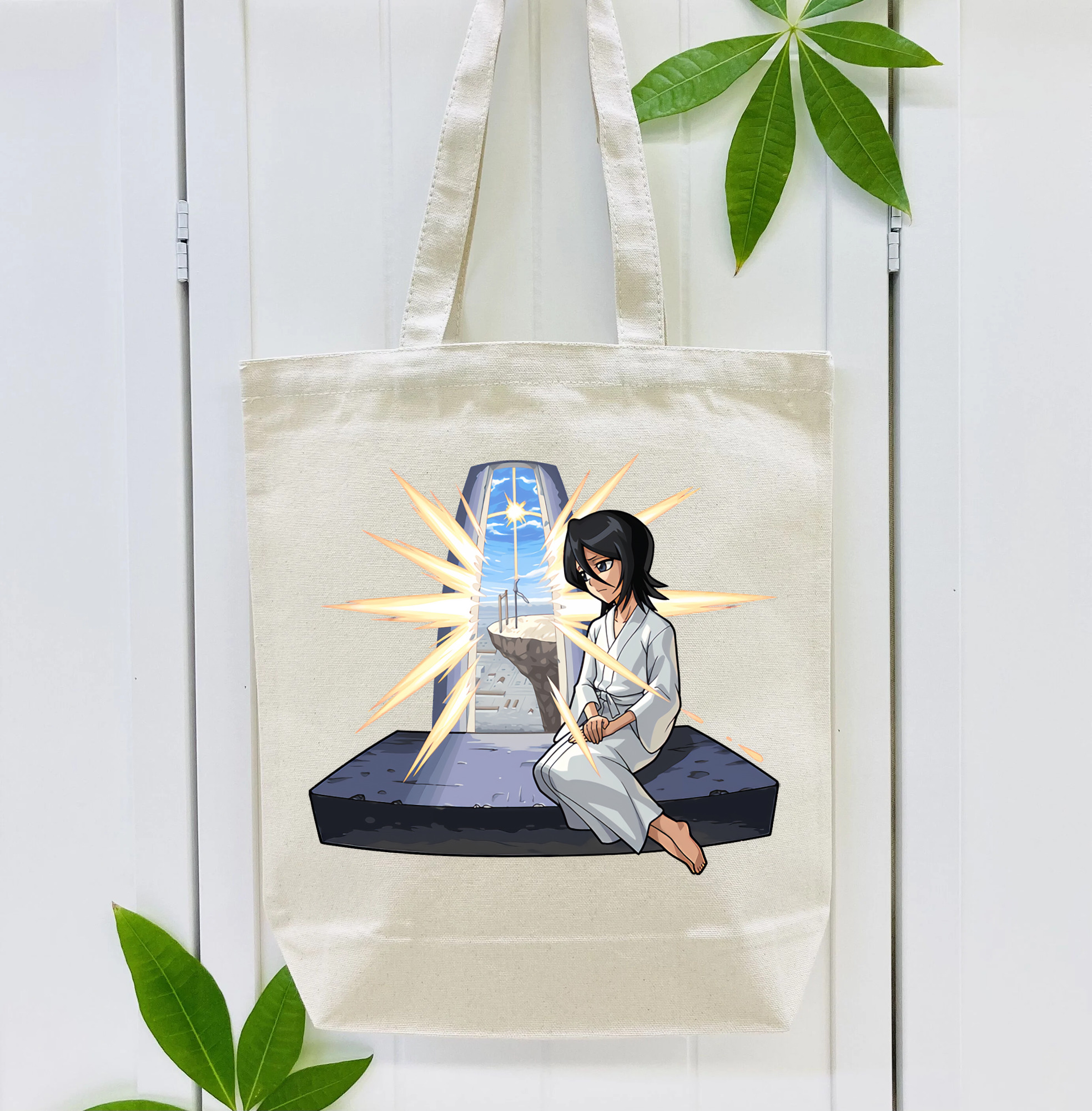 ブリーチ 朽木ルキア BLEACH Kuchiki Rukia 縦型キャンバス生地手提げバッグ　トートバッグ