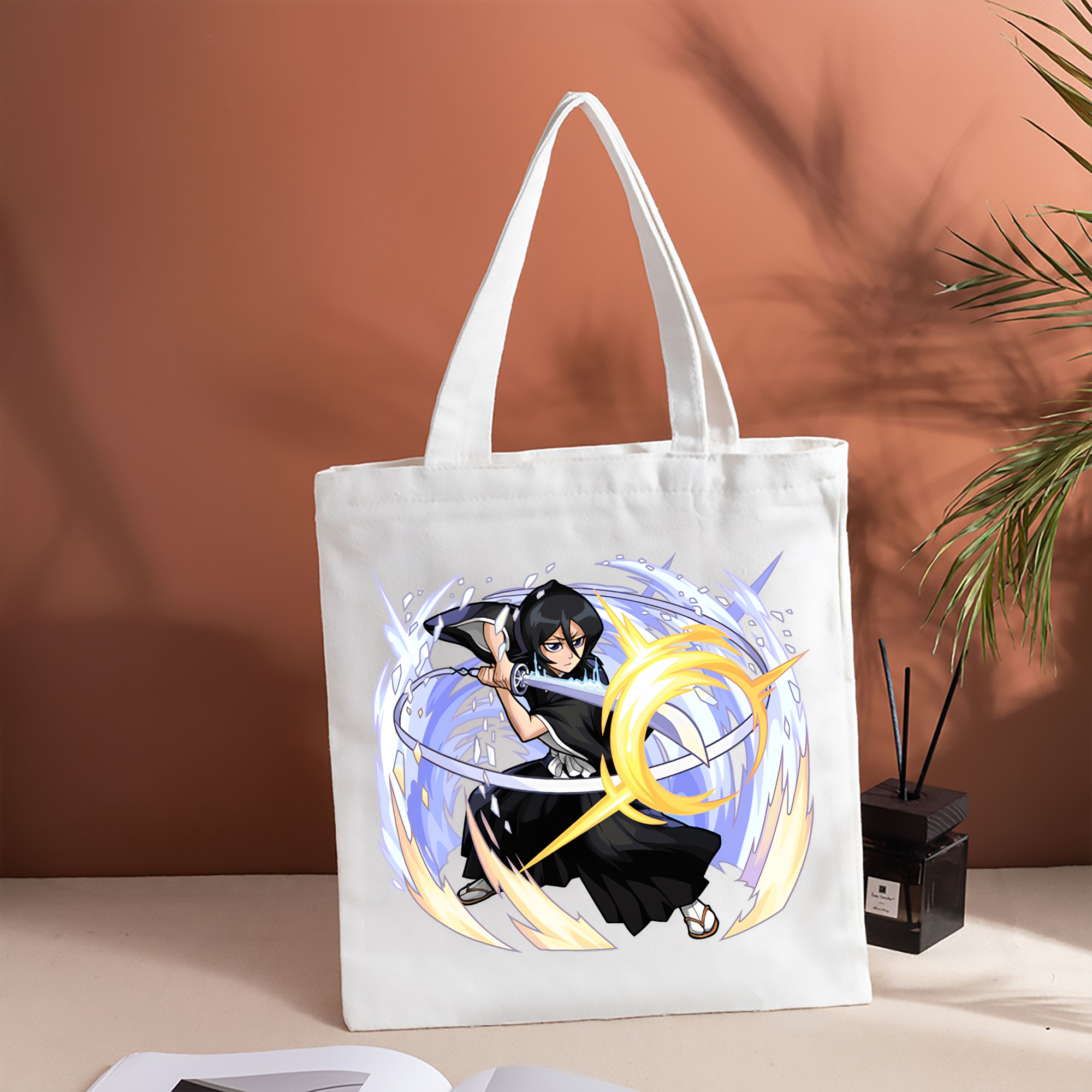 ブリーチ 朽木ルキア BLEACH Kuchiki Rukia 縦型キャンバス生地手提げバッグ　トートバッグ