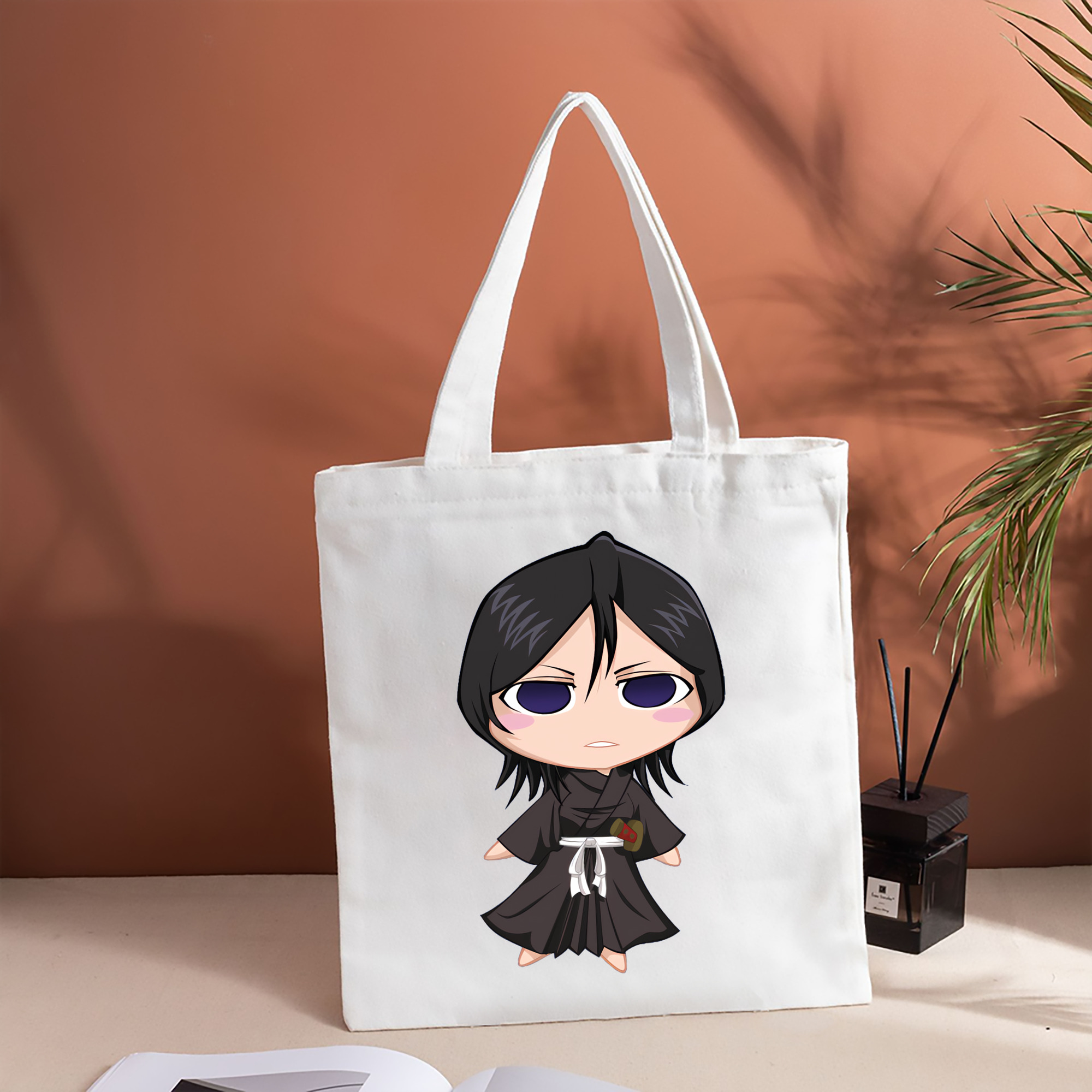 ブリーチ 朽木ルキア BLEACH Kuchiki Rukia 縦型キャンバス生地手提げバッグ　トートバッグ
