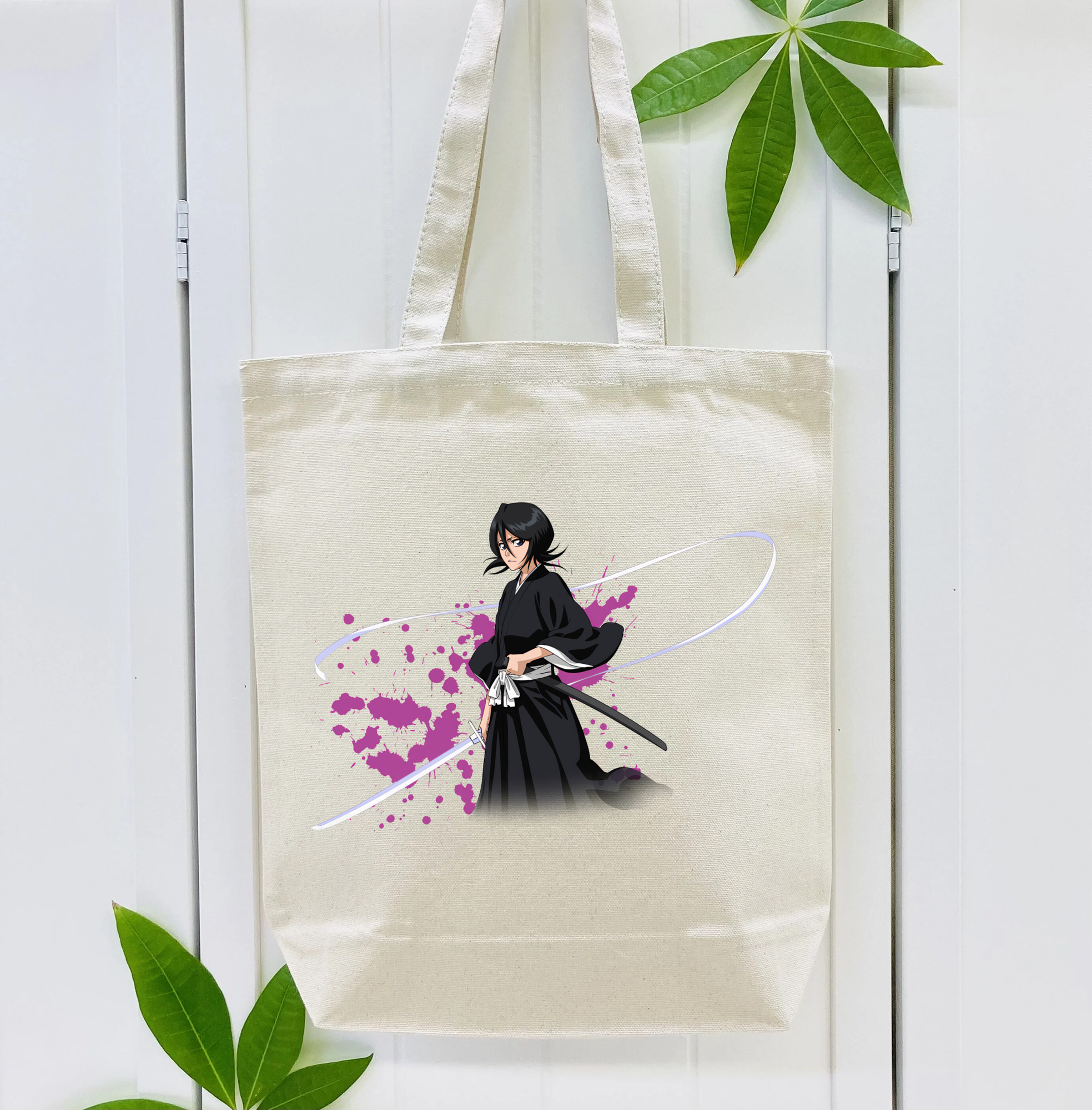 ブリーチ 朽木ルキア BLEACH Kuchiki Rukia 縦型キャンバス生地手提げバッグ　トートバッグ