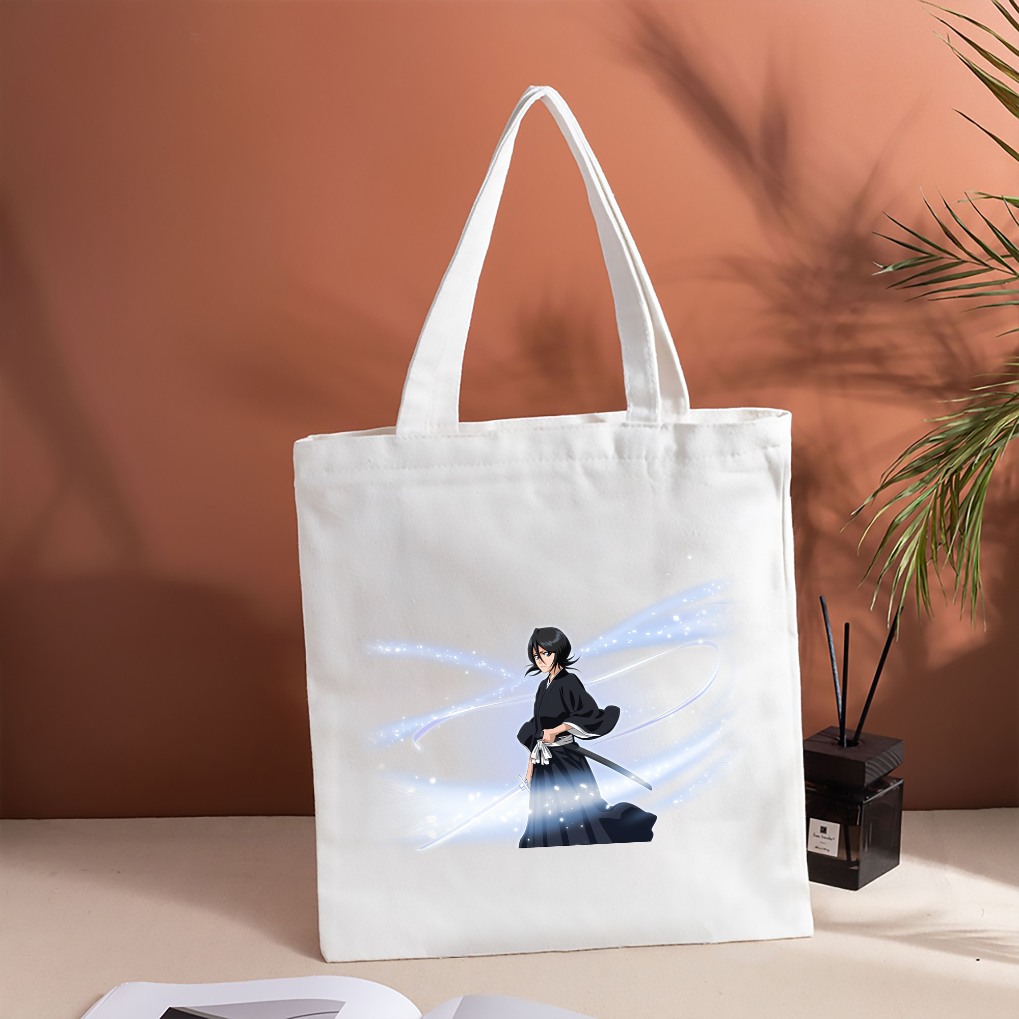 ブリーチ 朽木ルキア BLEACH Kuchiki Rukia 縦型キャンバス生地手提げバッグ　トートバッグ