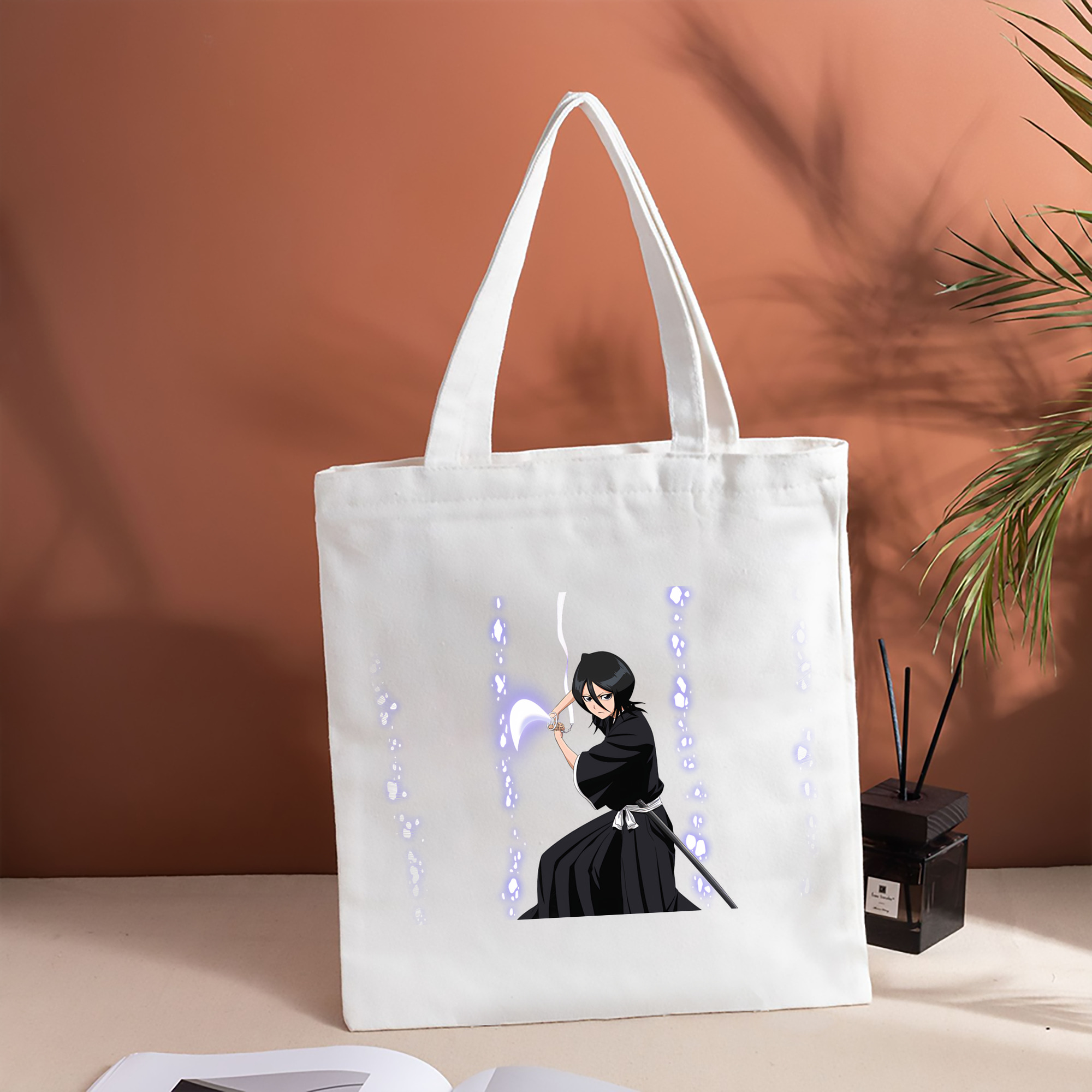 ブリーチ 朽木ルキア BLEACH Kuchiki Rukia 縦型キャンバス生地手提げバッグ　トートバッグ