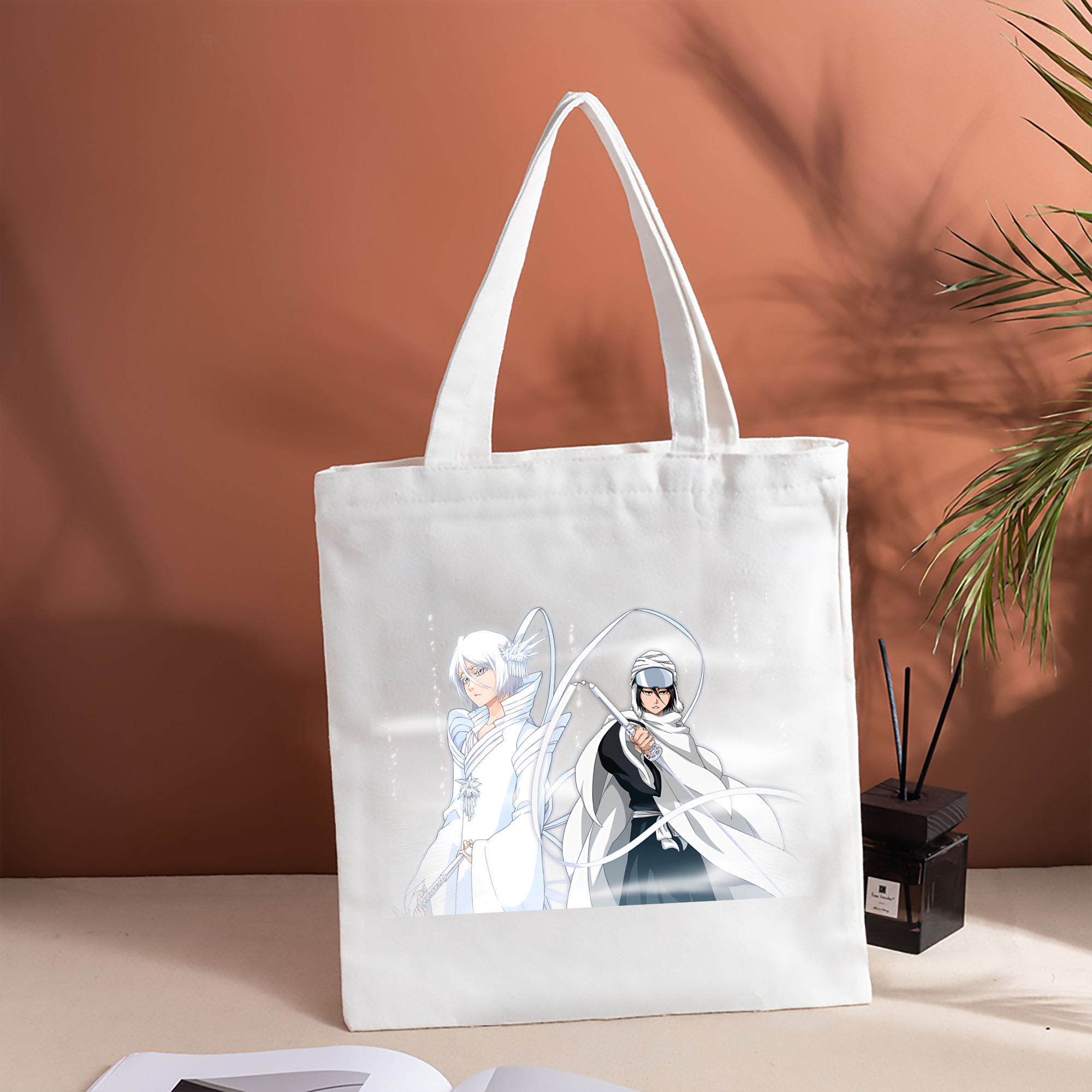 ブリーチ 朽木ルキア BLEACH Kuchiki Rukia 縦型キャンバス生地手提げバッグ　トートバッグ
