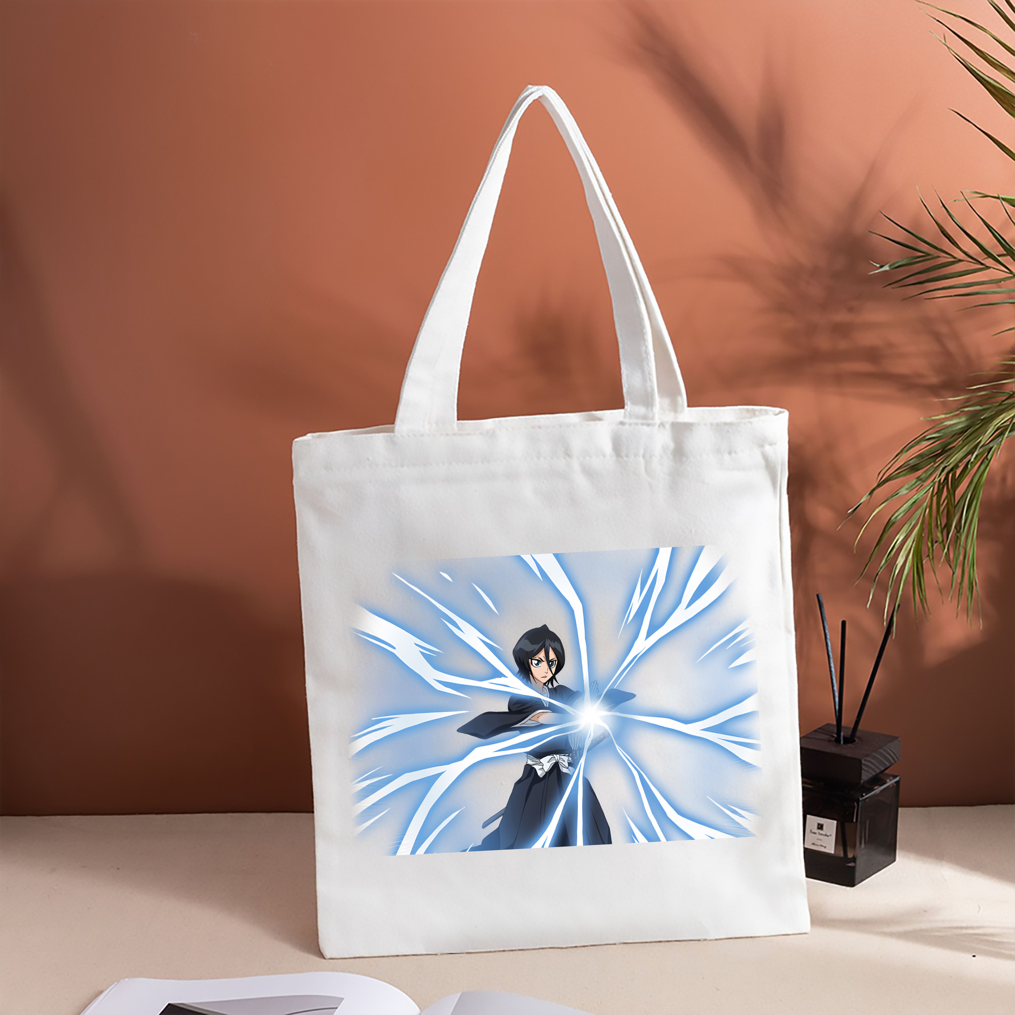 ブリーチ 朽木ルキア BLEACH Kuchiki Rukia 縦型キャンバス生地手提げバッグ　トートバッグ