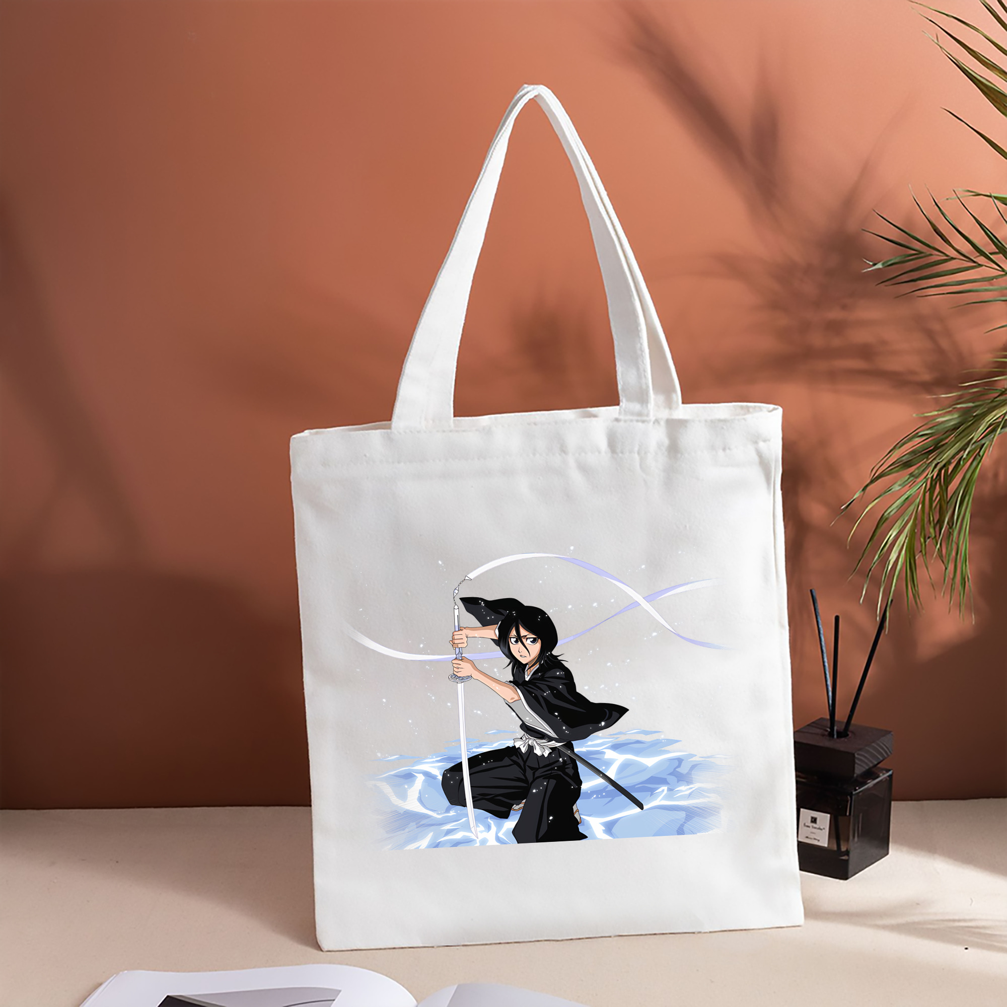 ブリーチ 朽木ルキア BLEACH Kuchiki Rukia 縦型キャンバス生地手提げバッグ　トートバッグ
