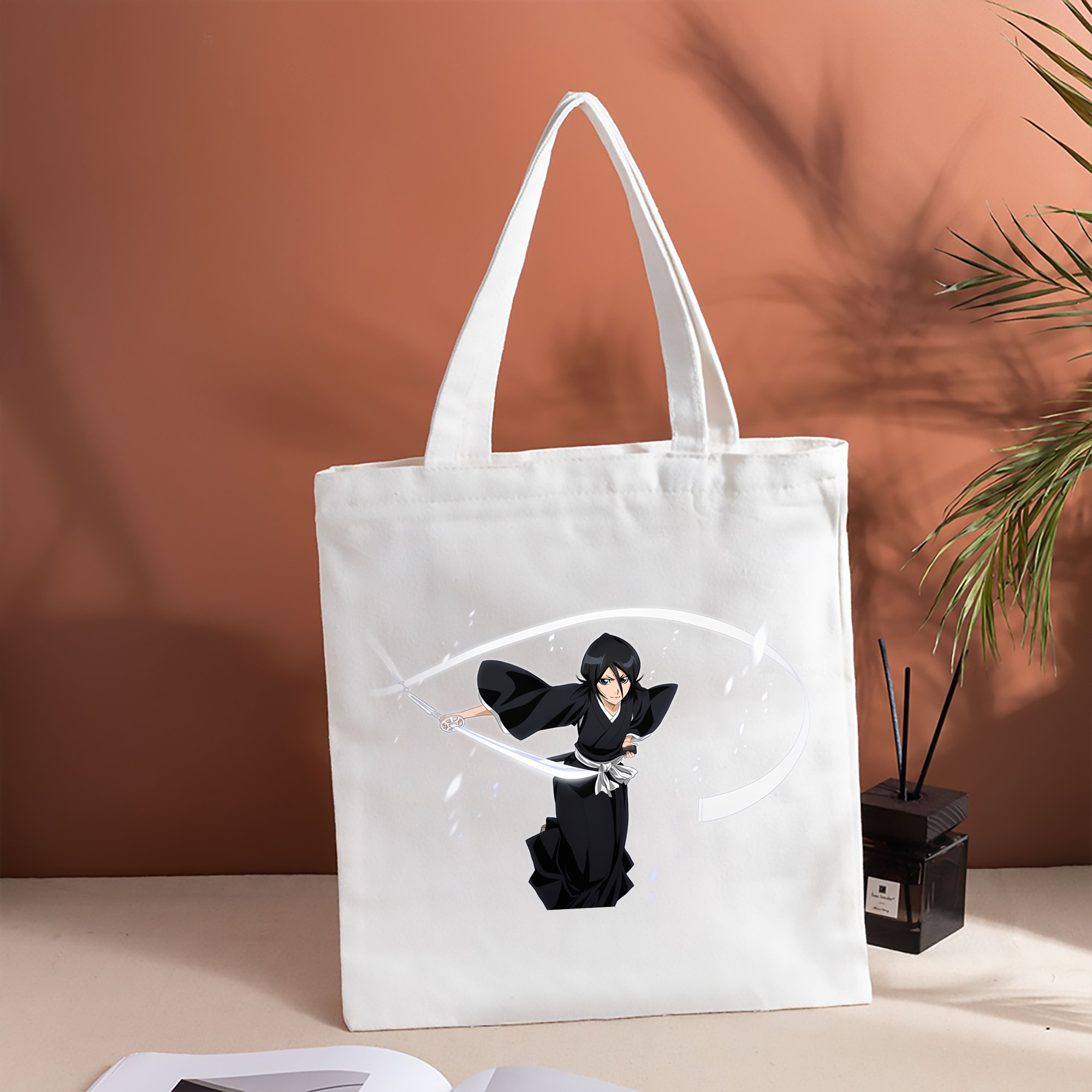 ブリーチ 朽木ルキア BLEACH Kuchiki Rukia 縦型キャンバス生地手提げバッグ　トートバッグ