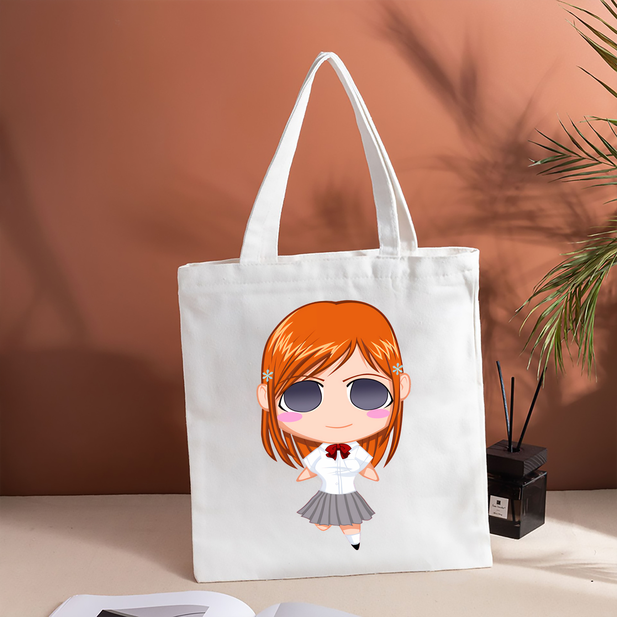 ブリーチ 井上織姫（いのうえおりひめ） BLEACH Inoue Orihime 縦型キャンバス生地手提げバッグ　トートバッグ