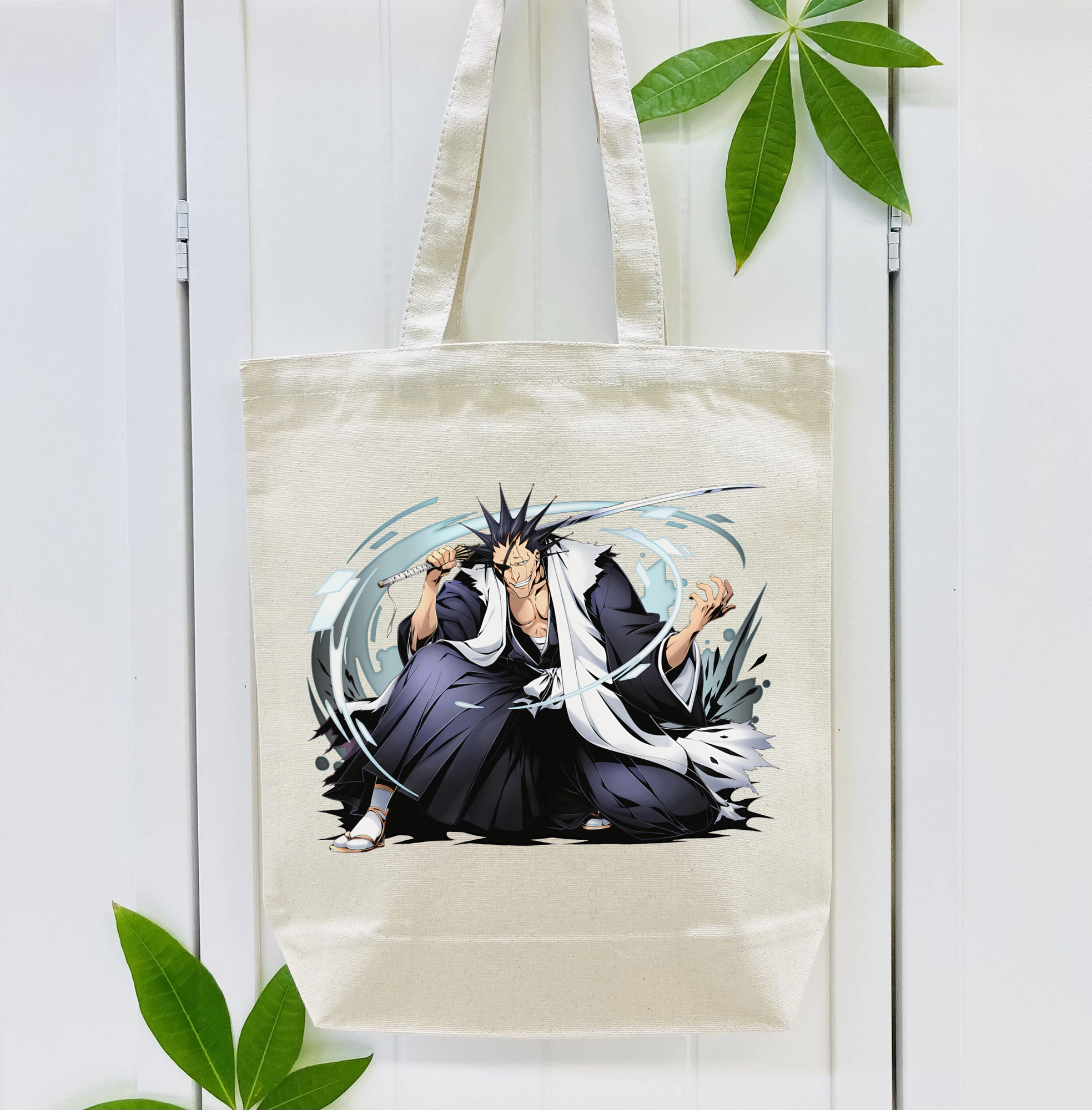 ブリーチ ざらき けんぱち BLEACH Zaraki Kenpachi 縦型キャンバス生地手提げバッグ　トートバッグ