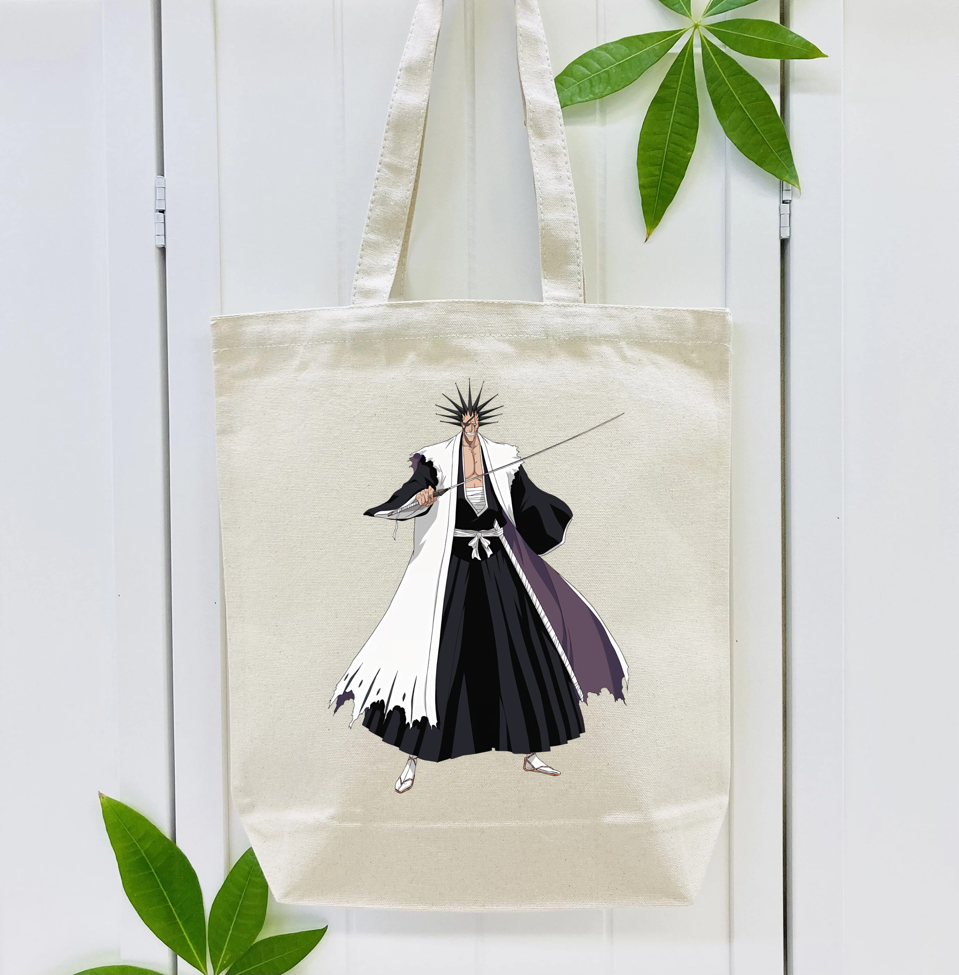 ブリーチ ざらき けんぱち BLEACH Zaraki Kenpachi 縦型キャンバス生地手提げバッグ　トートバッグ