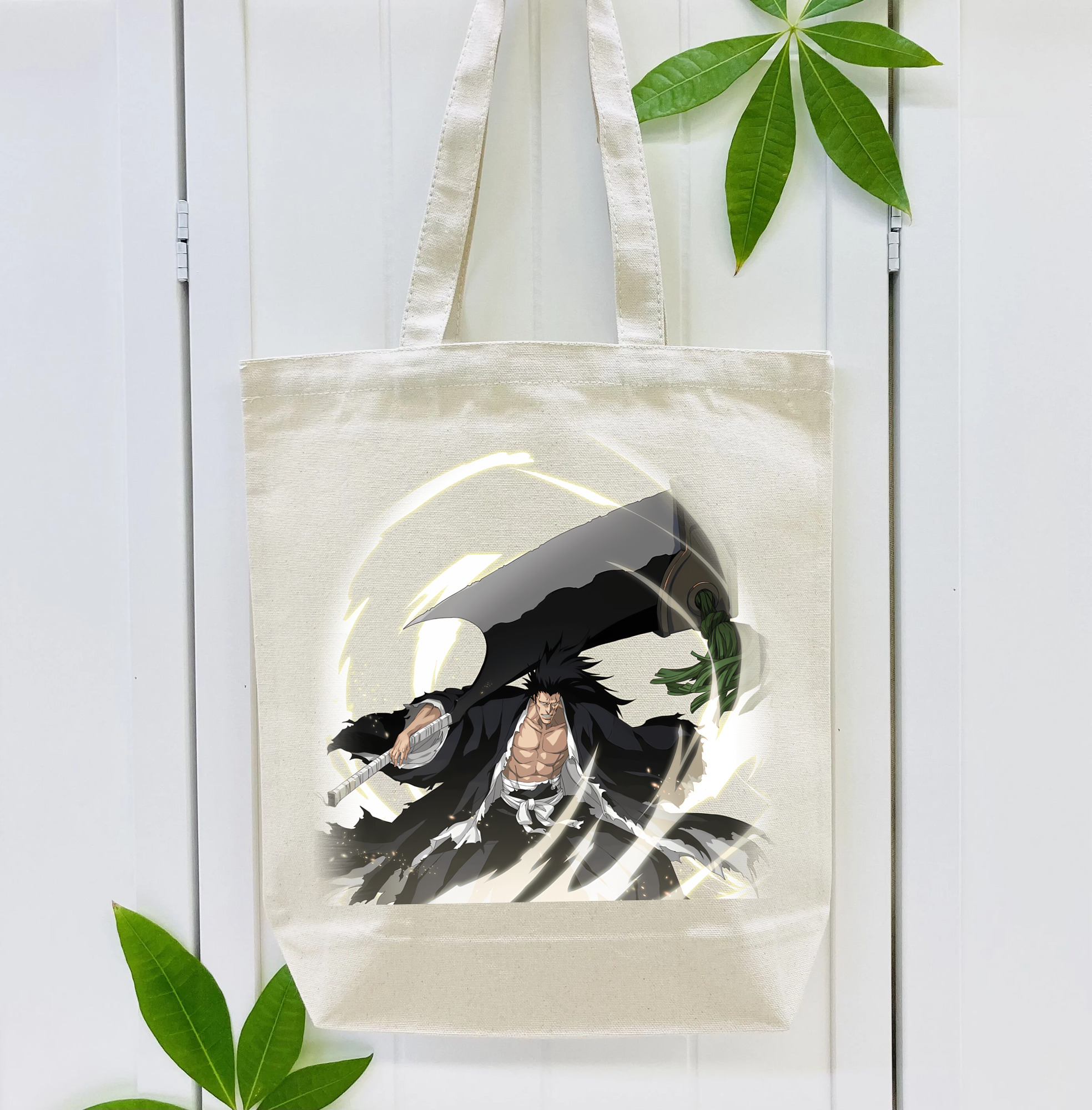 ブリーチ ざらき けんぱち BLEACH Zaraki Kenpachi 縦型キャンバス生地手提げバッグ　トートバッグ