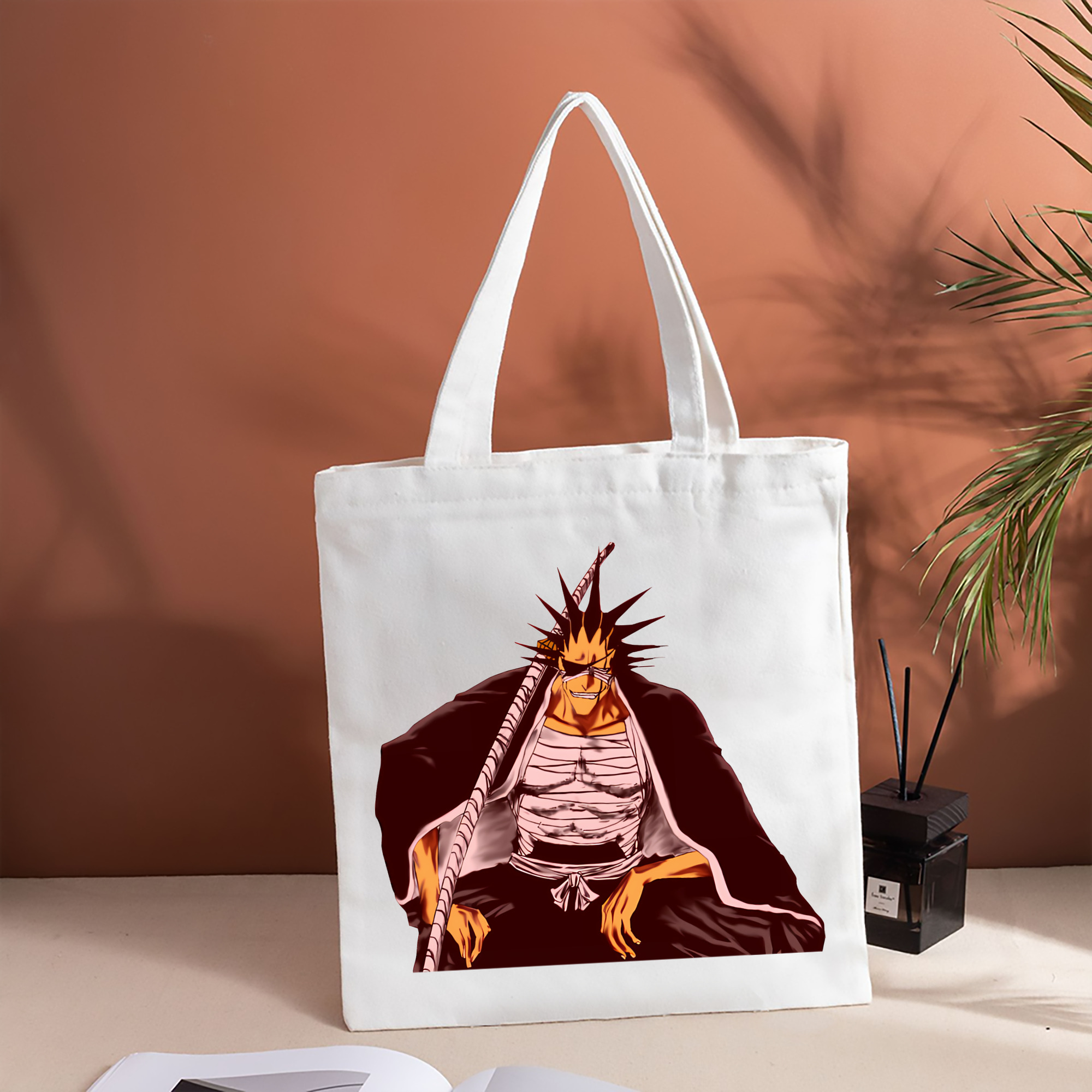 ブリーチ ざらき けんぱち BLEACH Zaraki Kenpachi 縦型キャンバス生地手提げバッグ　トートバッグ