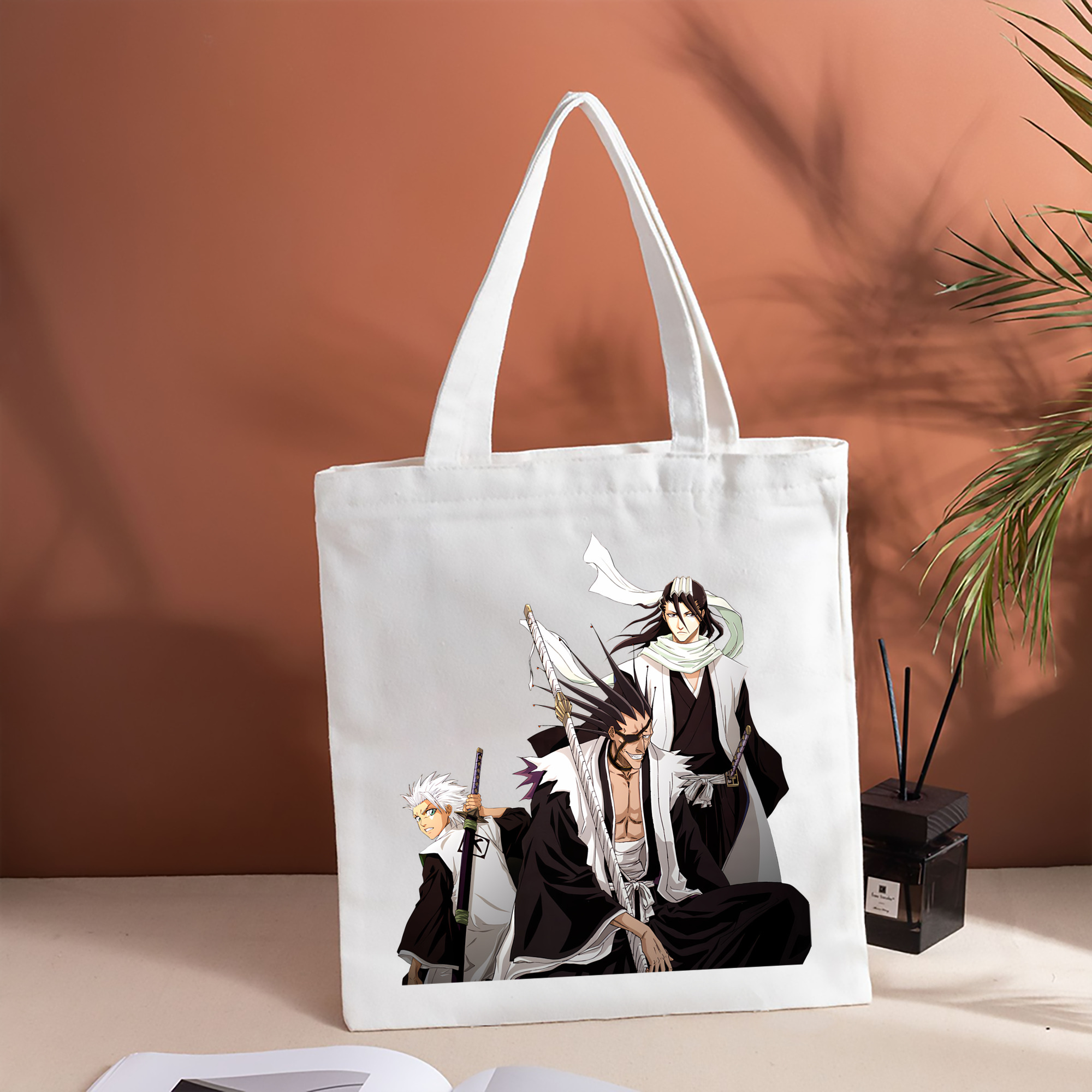 ブリーチ ざらき けんぱち BLEACH Zaraki Kenpachi 縦型キャンバス生地手提げバッグ　トートバッグ