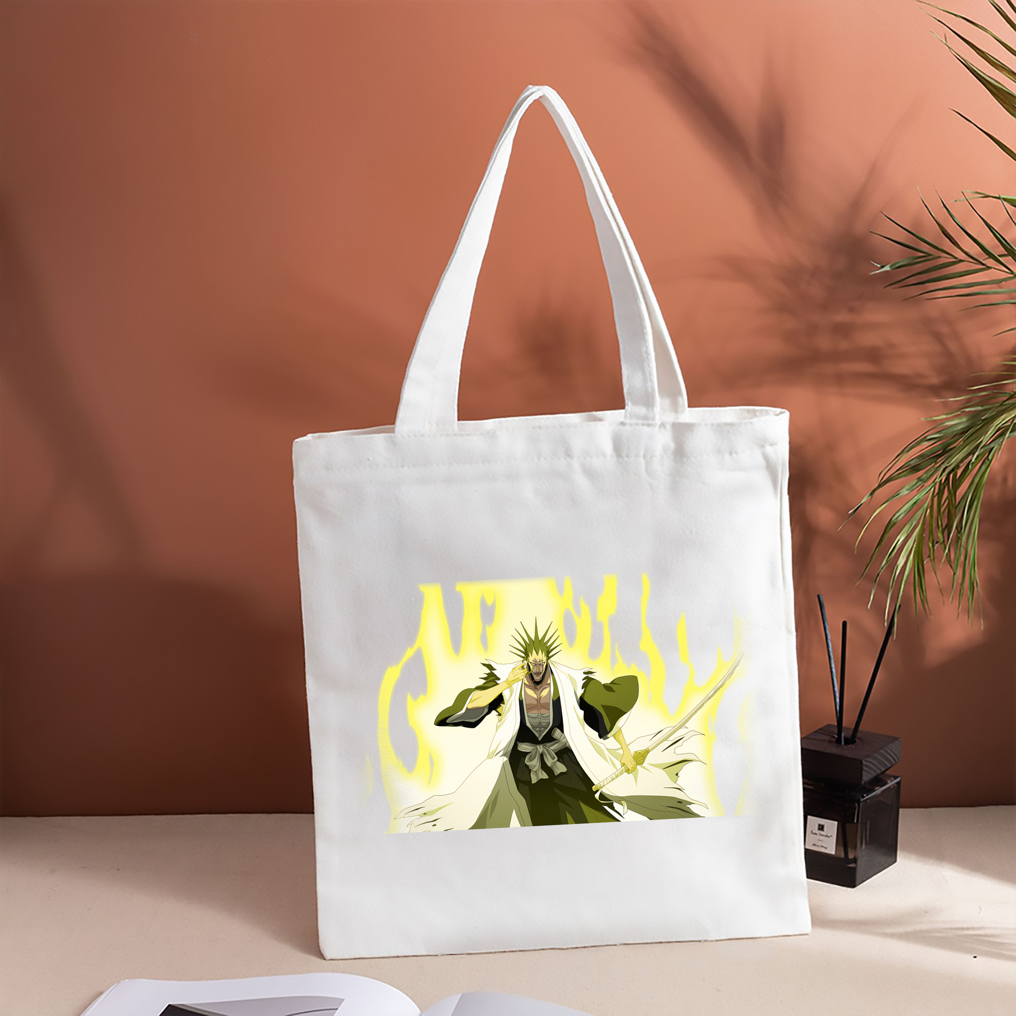 ブリーチ ざらき けんぱち BLEACH Zaraki Kenpachi 縦型キャンバス生地手提げバッグ　トートバッグ