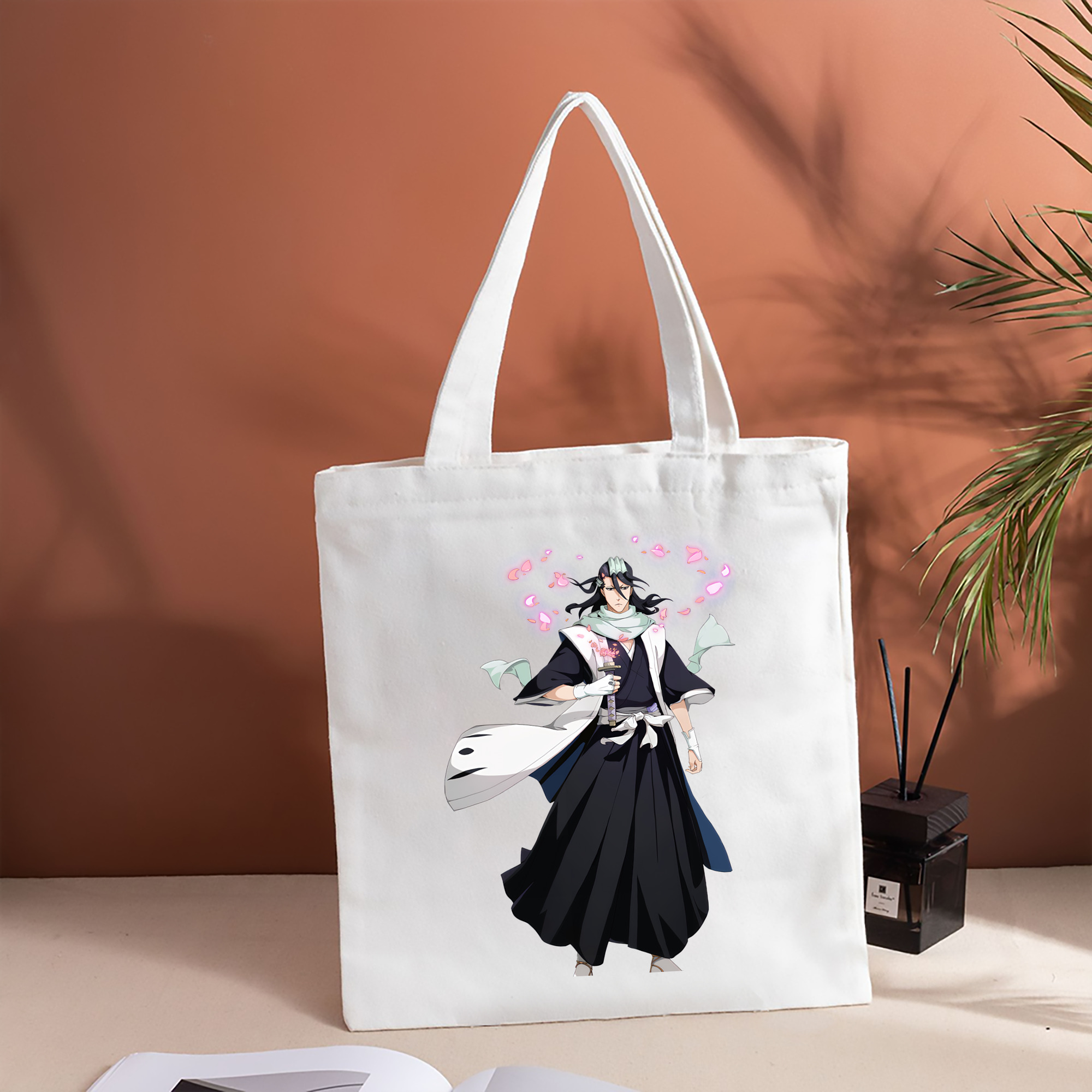 ブリーチ くちき びゃくや BLEACH Kuchiki Byakuya 縦型キャンバス生地手提げバッグ　トートバッグ