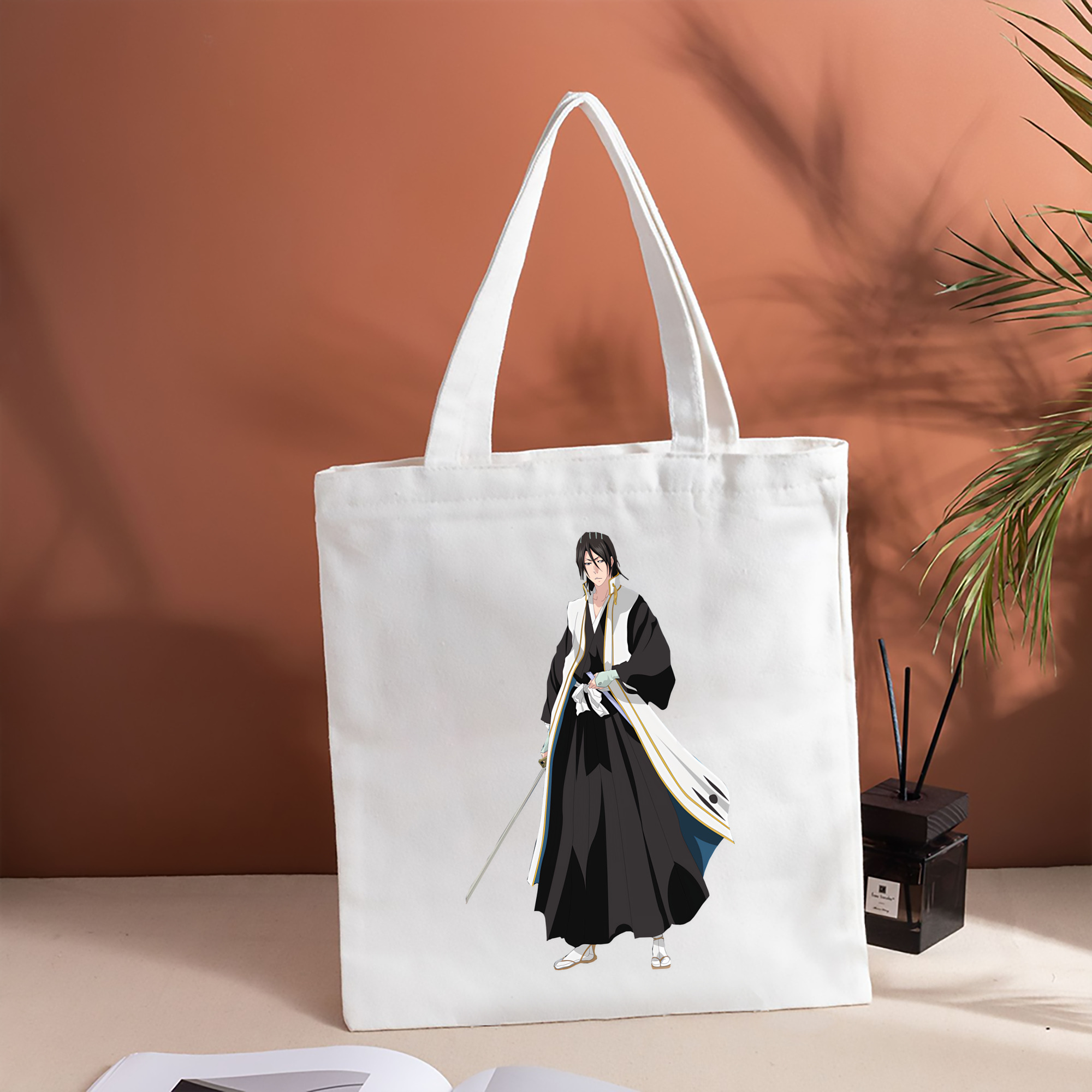ブリーチ くちき びゃくや BLEACH Kuchiki Byakuya 縦型キャンバス生地手提げバッグ　トートバッグ