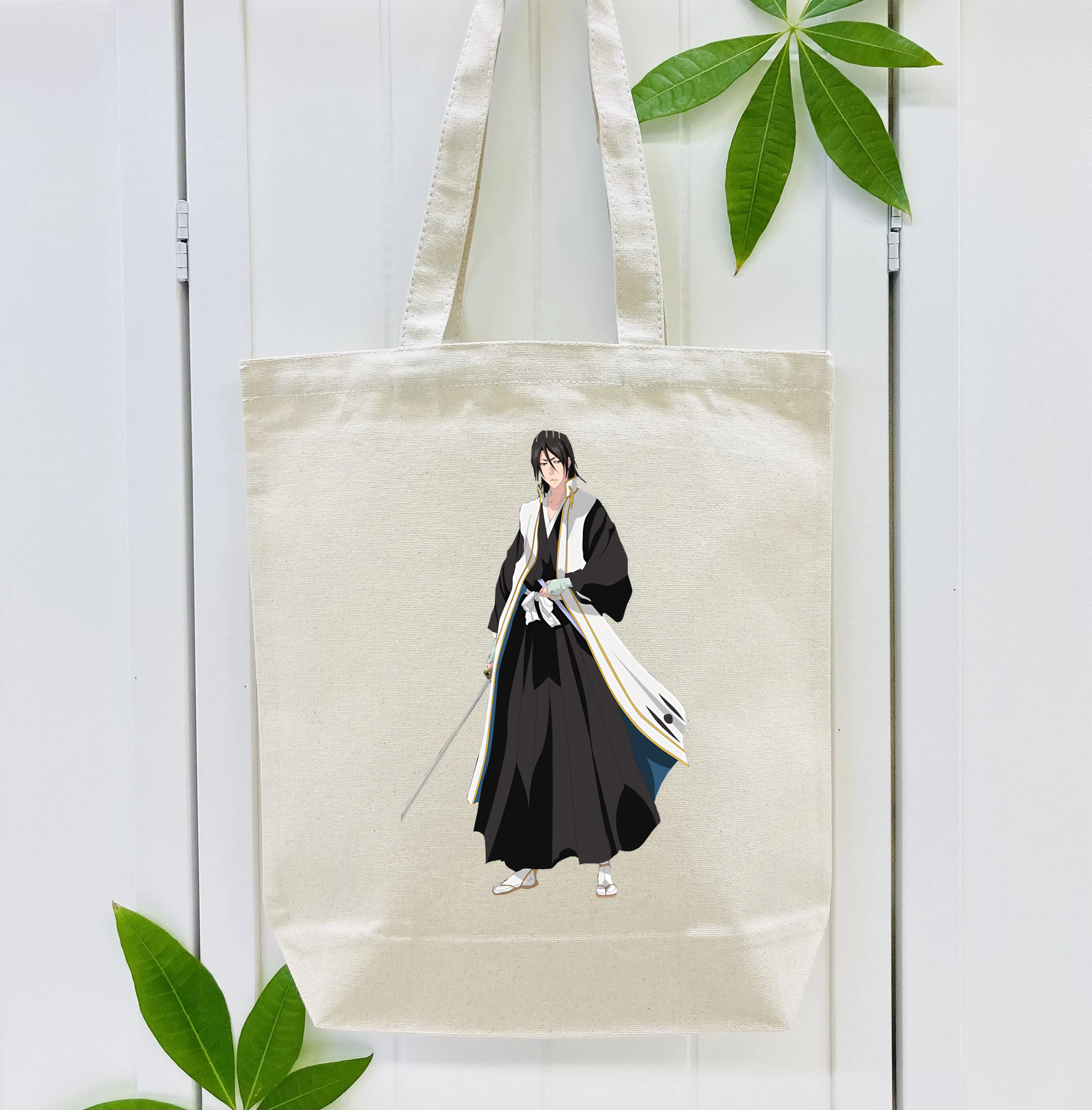 ブリーチ くちき びゃくや BLEACH Kuchiki Byakuya 縦型キャンバス生地手提げバッグ　トートバッグ