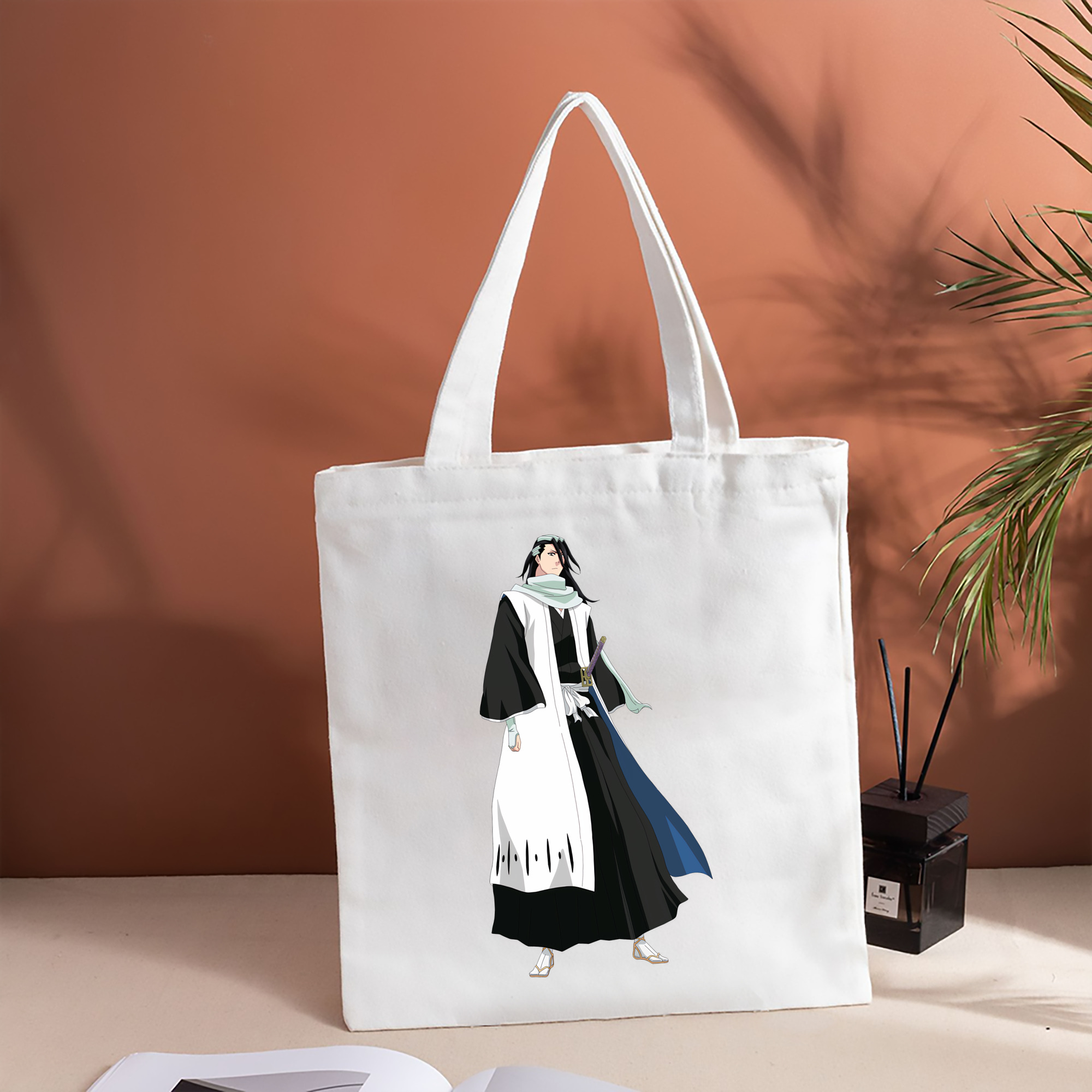 ブリーチ くちき びゃくや BLEACH Kuchiki Byakuya 縦型キャンバス生地手提げバッグ　トートバッグ