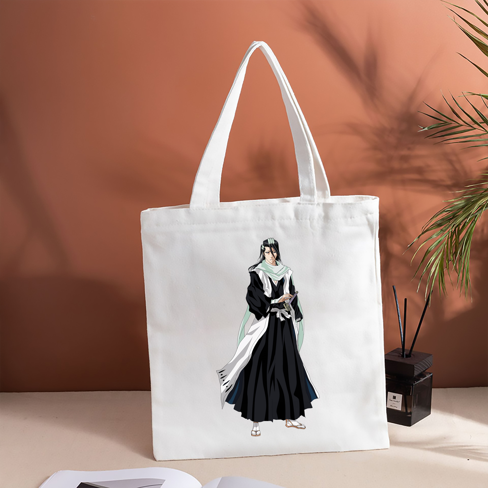 ブリーチ くちき びゃくや BLEACH Kuchiki Byakuya 縦型キャンバス生地手提げバッグ　トートバッグ