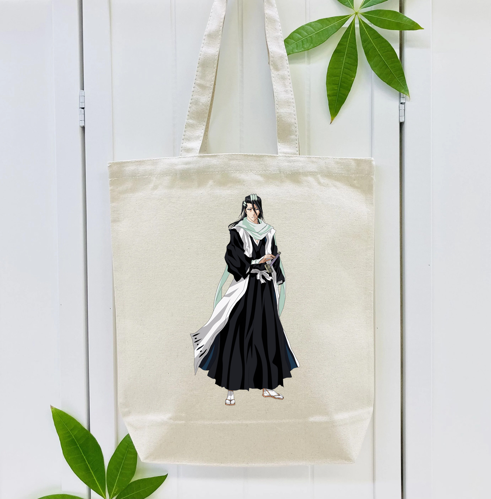 ブリーチ くちき びゃくや BLEACH Kuchiki Byakuya 縦型キャンバス生地手提げバッグ　トートバッグ