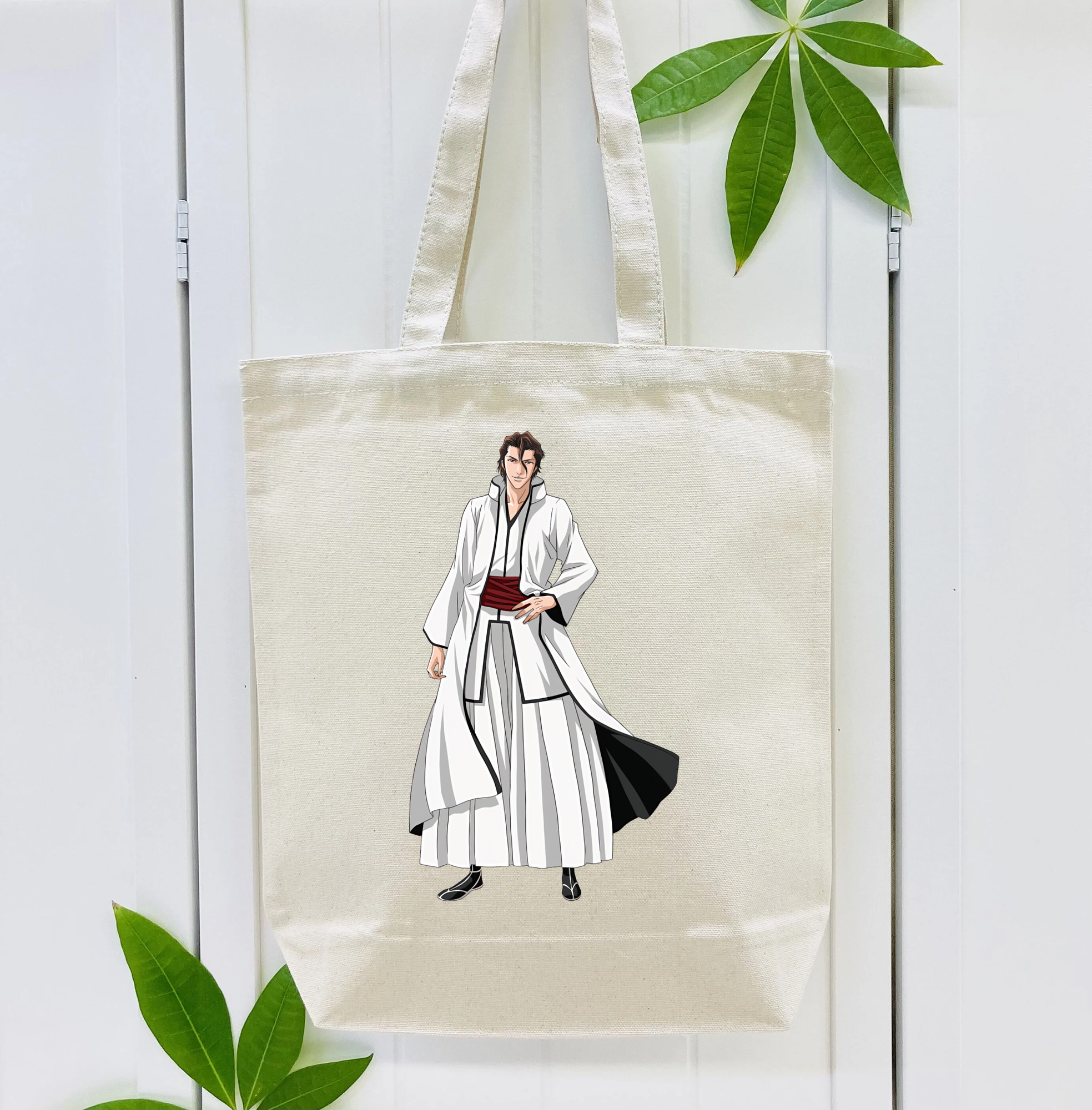 ブリーチ 藍染 惣右介（あいぜん そうすけ） BLEACH Aizen Sousuke 縦型キャンバス生地手提げバッグ　トートバッグ