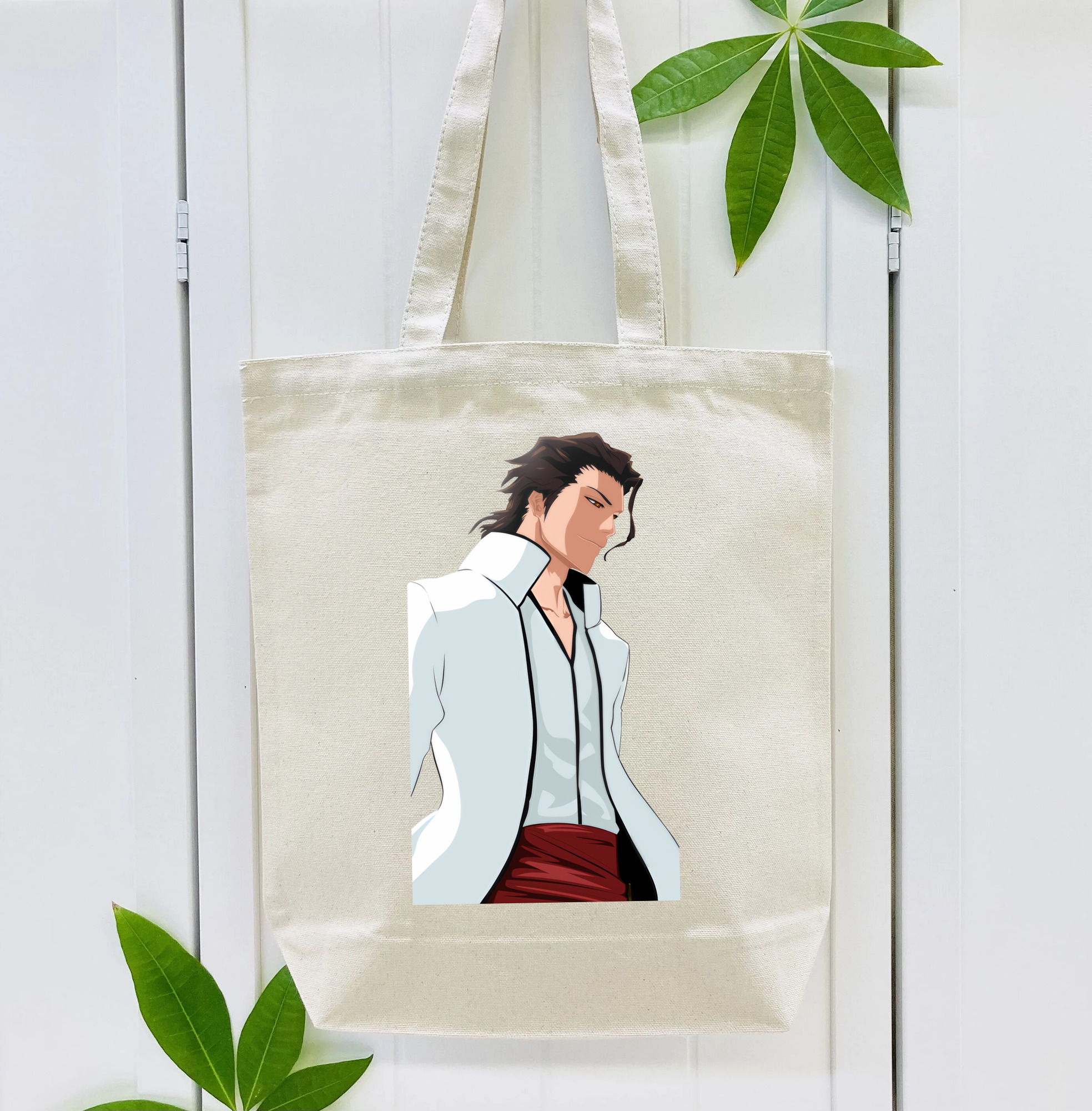 ブリーチ 藍染 惣右介（あいぜん そうすけ） BLEACH Aizen Sousuke 縦型キャンバス生地手提げバッグ　トートバッグ