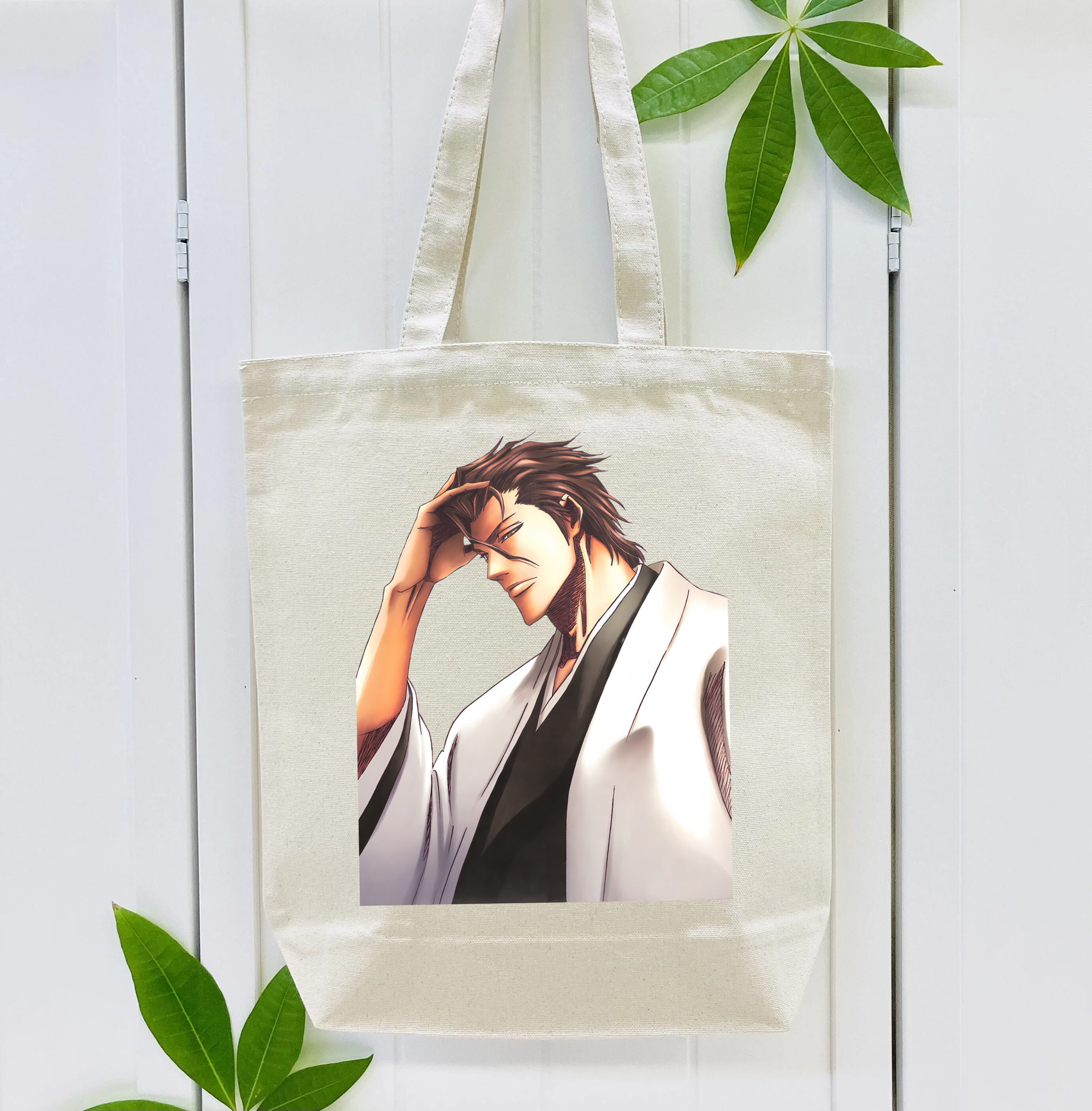 ブリーチ 藍染 惣右介（あいぜん そうすけ） BLEACH Aizen Sousuke 縦型キャンバス生地手提げバッグ　トートバッグ