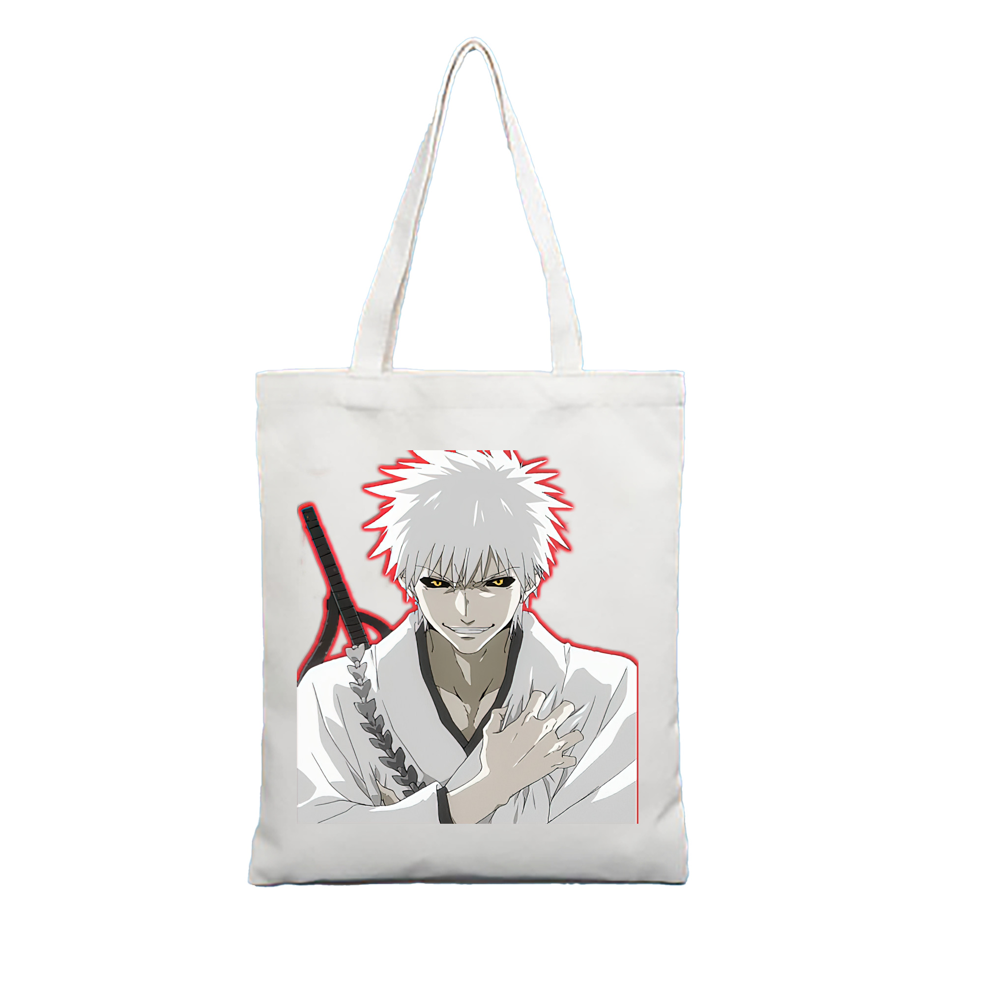 （画像用） ブリーチ 黒崎一護（くろさき いちご）BLEACH Kurosaki Ichigo 縦型キャンバス生地手提げバッグ　トートバッグ