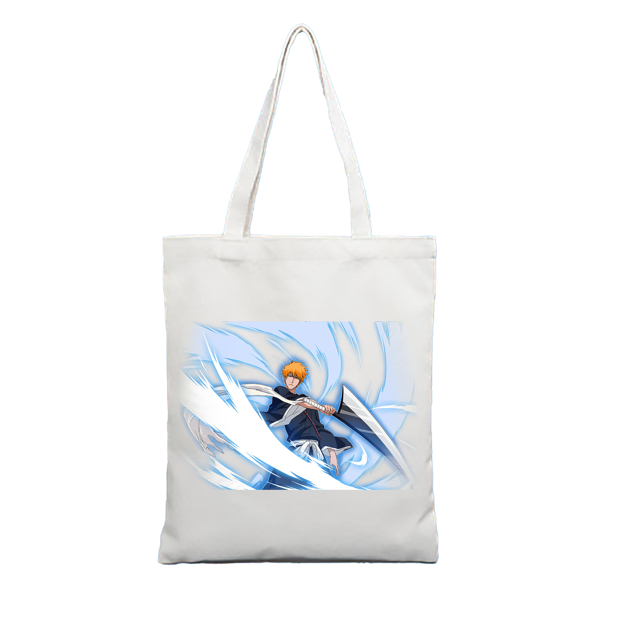 （画像用） ブリーチ 黒崎一護（くろさき いちご）BLEACH Kurosaki Ichigo 縦型キャンバス生地手提げバッグ　トートバッグ