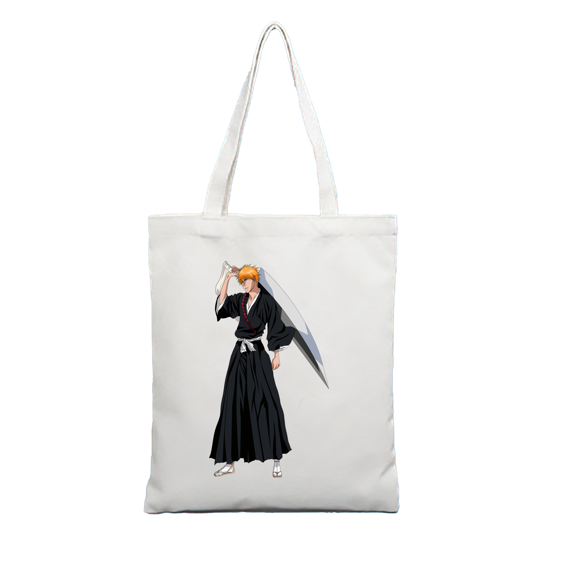 （画像用） ブリーチ 黒崎一護（くろさき いちご）BLEACH Kurosaki Ichigo 縦型キャンバス生地手提げバッグ　トートバッグ